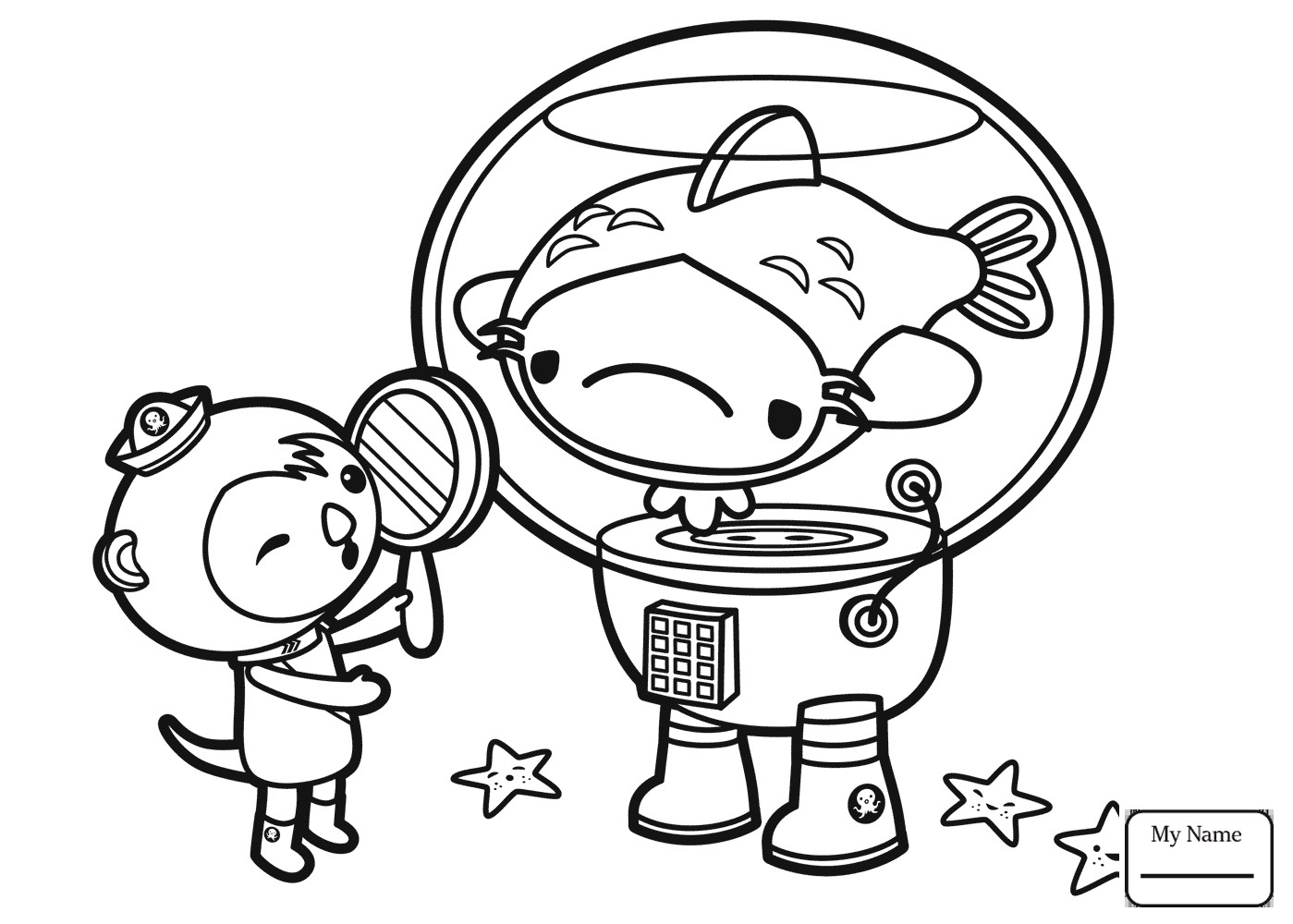 Captain Barnacles Coloring Pages Octonauts Dashi Coloring Pages At Getdrawings Free For