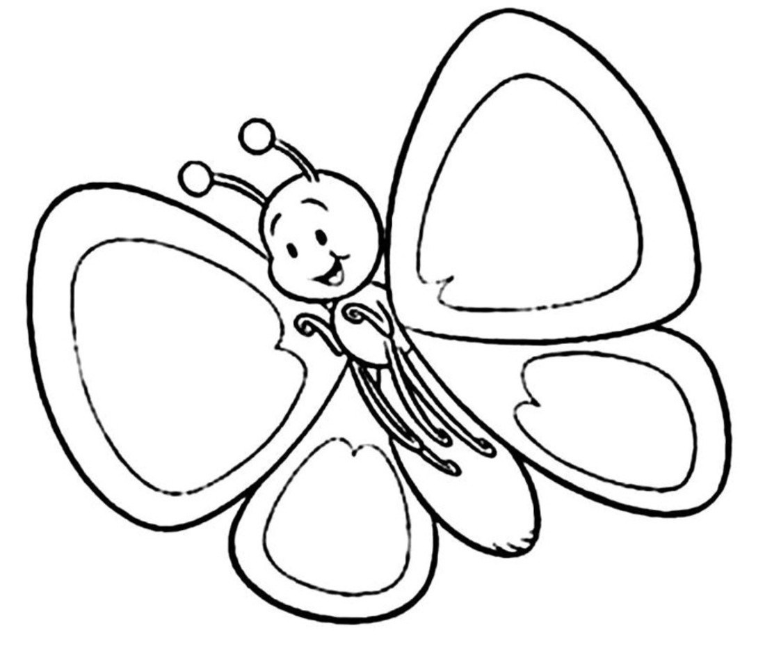 Cartoon Butterflies Coloring Pages Butterfly Coloring Pages Free Download Best Butterfly Coloring