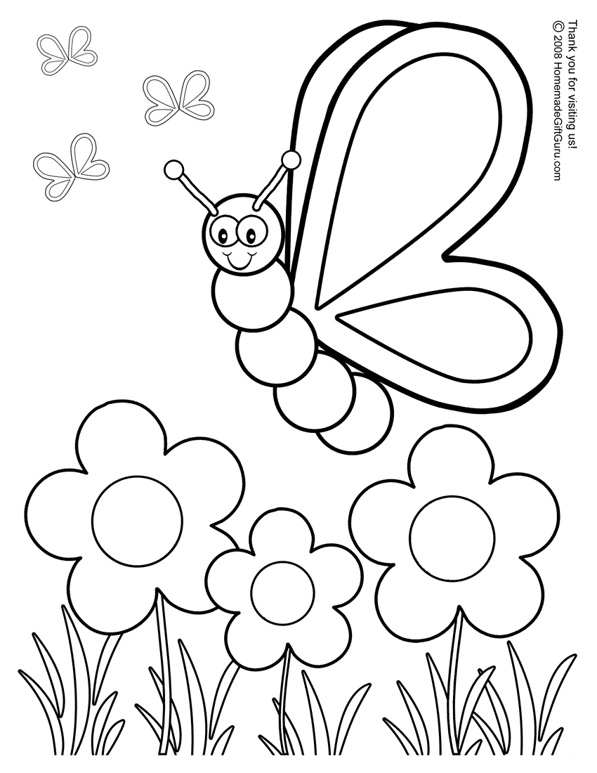 Cartoon Butterflies Coloring Pages Coloring Printableerfly Coloring Pages For Kids Free Cartoon