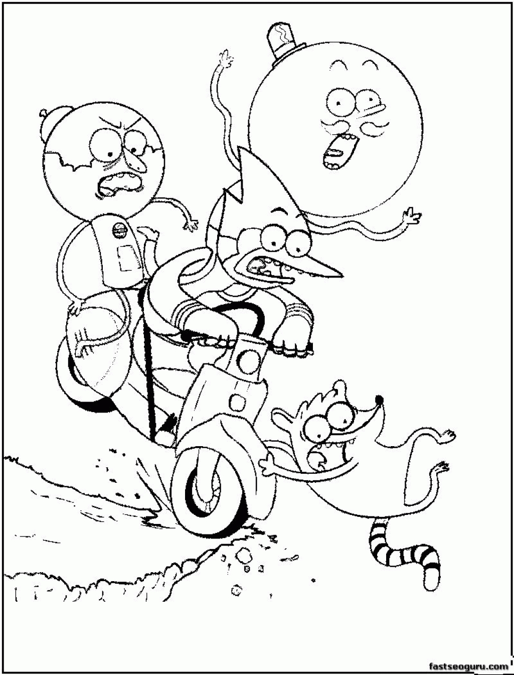 Cartoon Network Coloring Pages To Print Cartoon Network Coloring Pages Regular Show Coloring Home