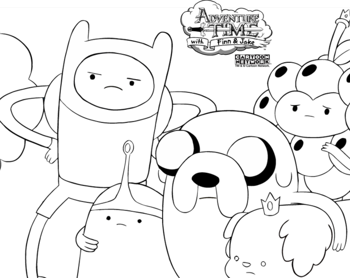 Cartoon Network Coloring Pages To Print Coloring Ideas Coloring Page Adventure Time Pages Ideas