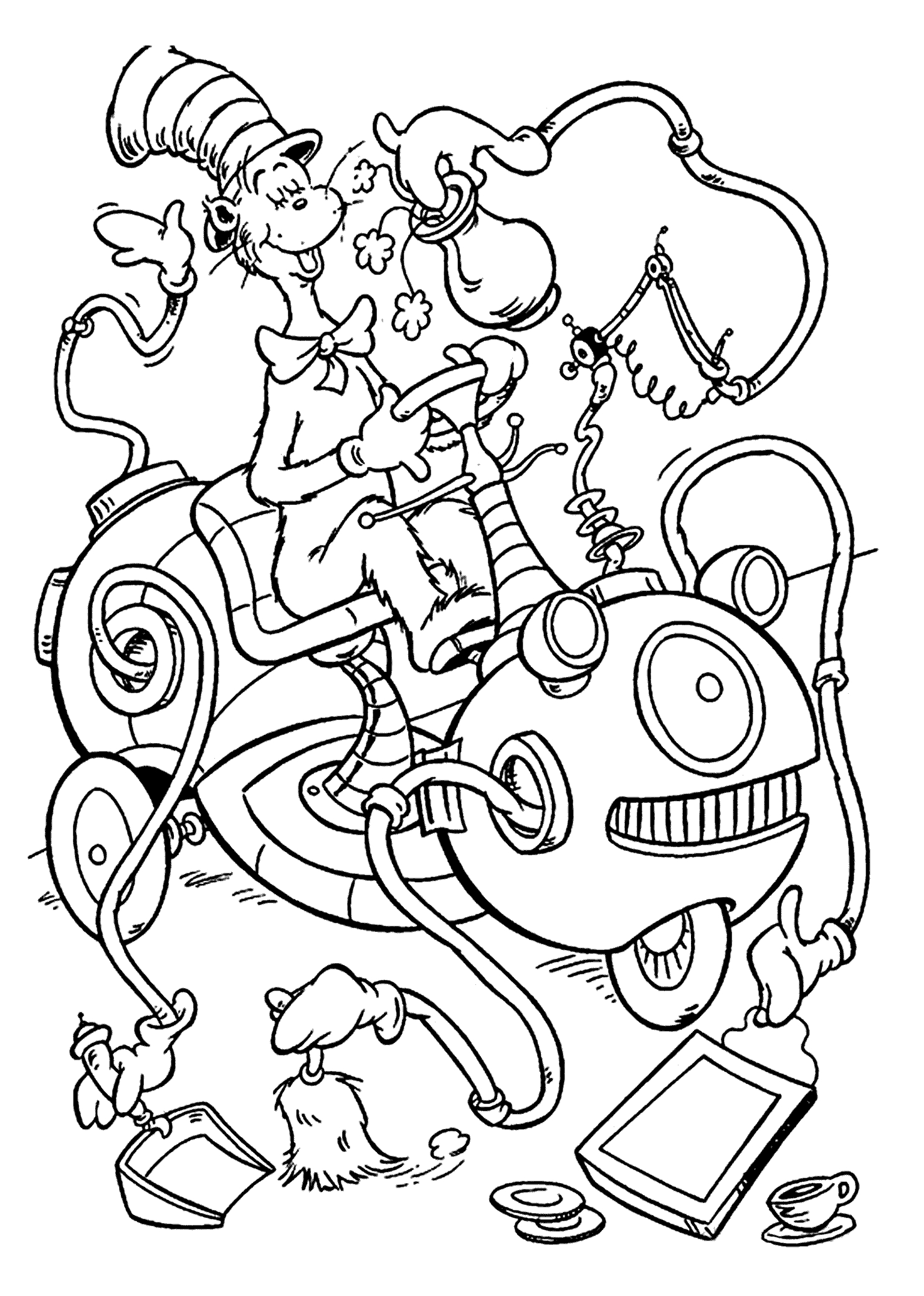 Cat In The Hat Coloring Page Coloring Design Dr Seuss Hat Printable Free Druss Coloring Pages