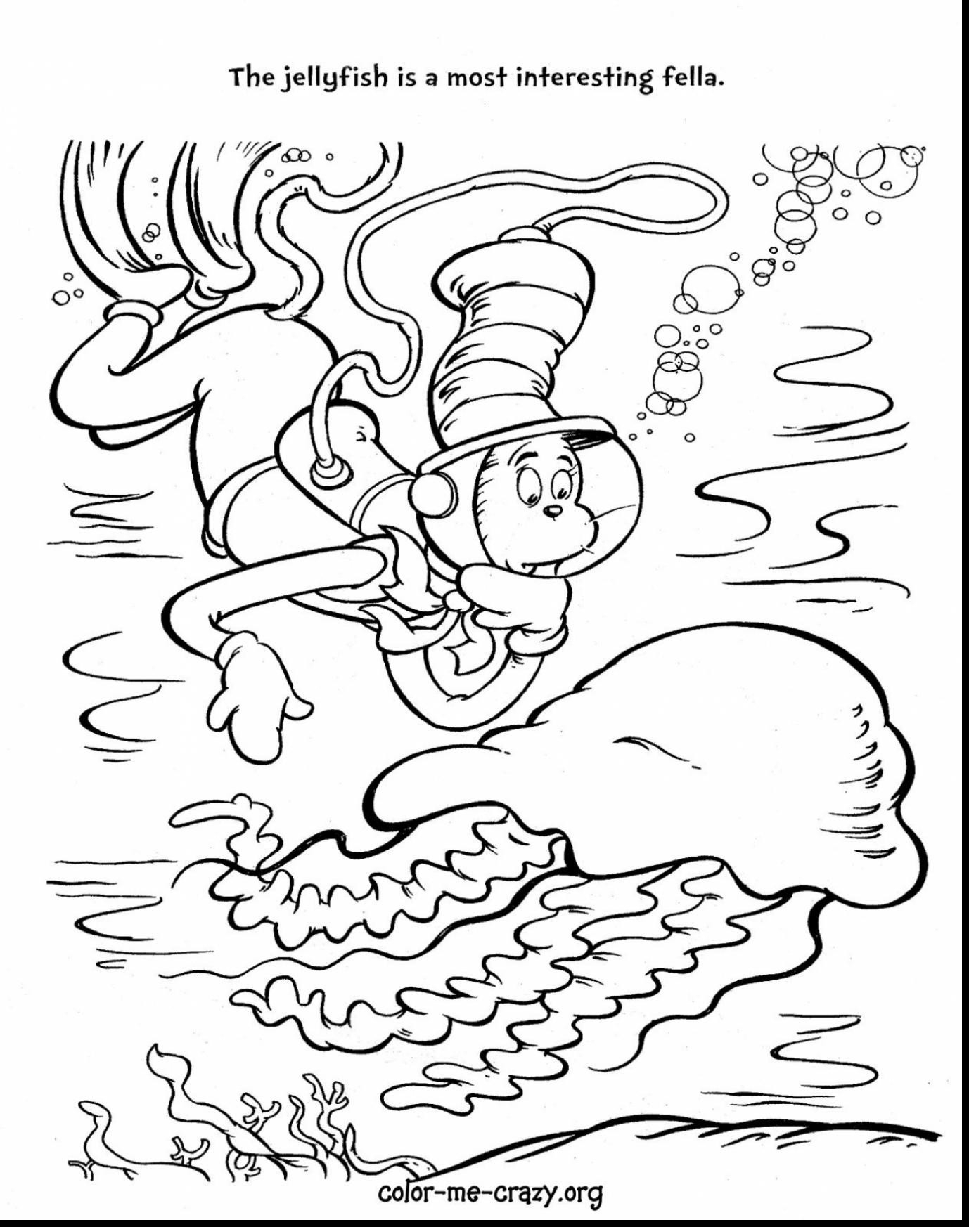 Cat In The Hat Coloring Page Dr Seuss Cat In The Hat Coloring Pages At Getdrawings Free For