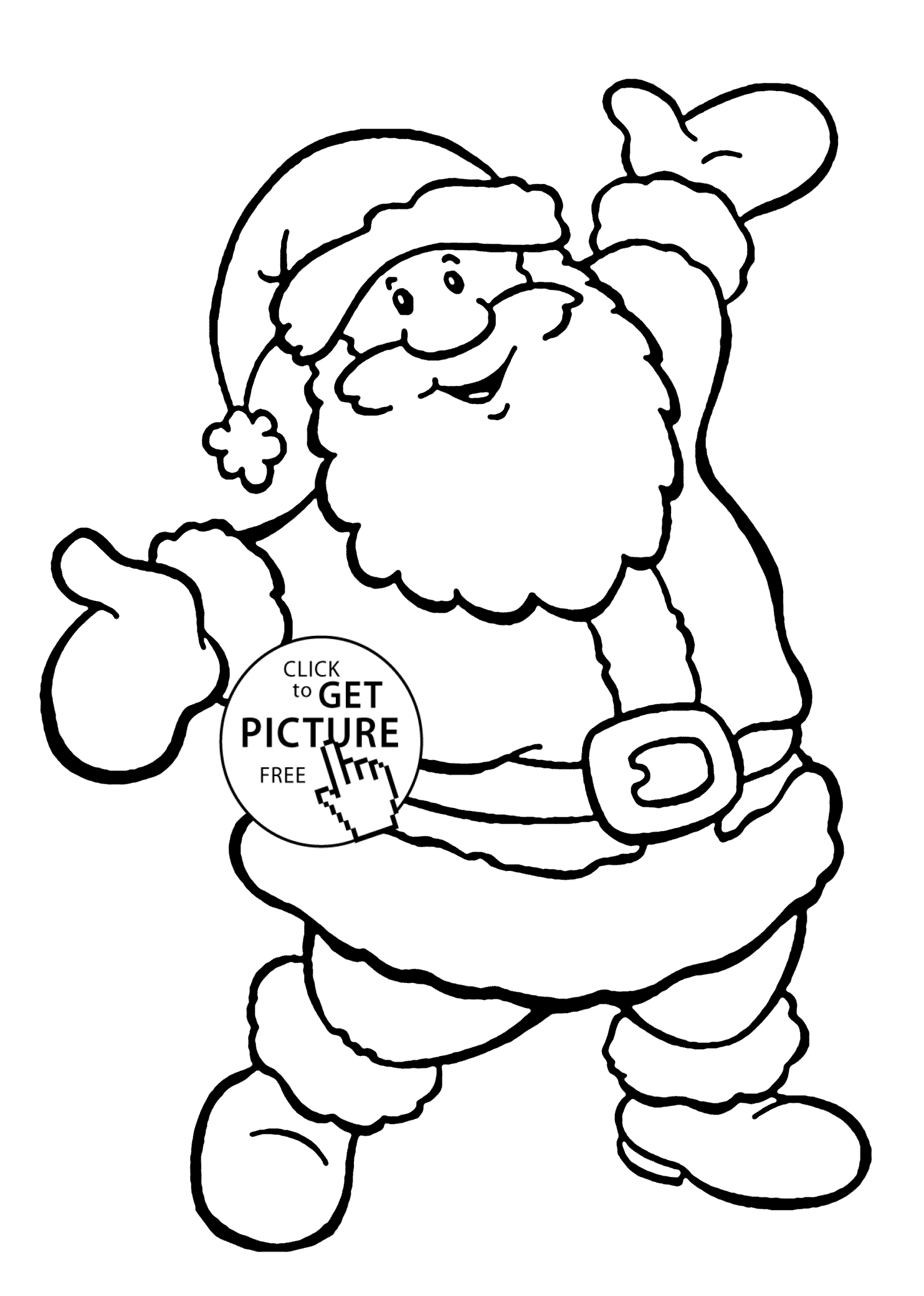 Children's Christmas Coloring Pages Free Collection Santa Coloring Pages Pictures Sabadaphnecottage