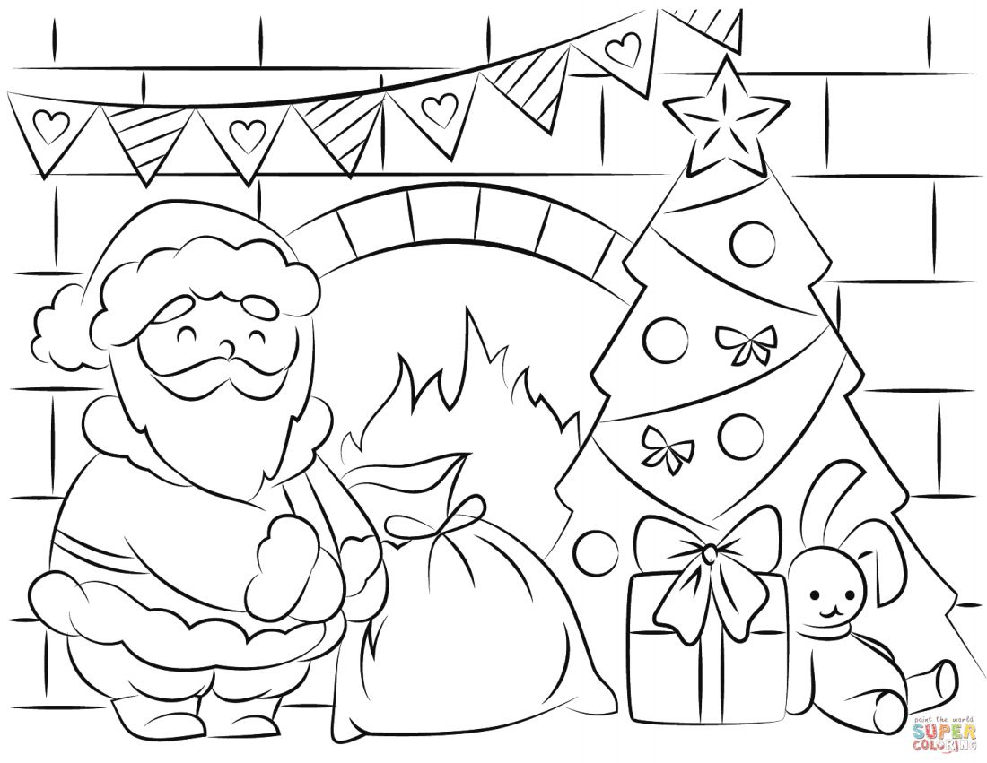 Children's Christmas Coloring Pages Free Free Santa Coloring Pages And Printables For Kids