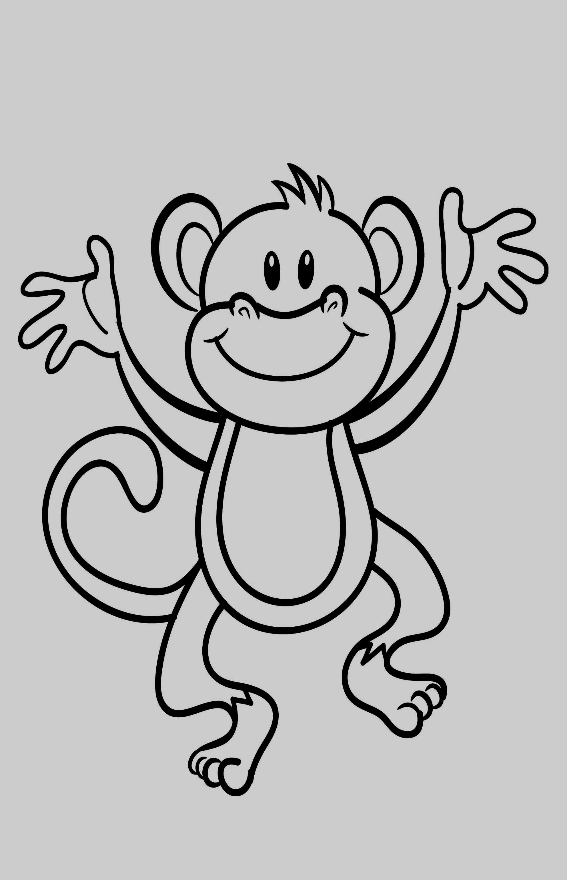 Chimpanzee Coloring Pages Chimpanzee Coloring Page Free Printable Monkey Coloring Page Cj 1st