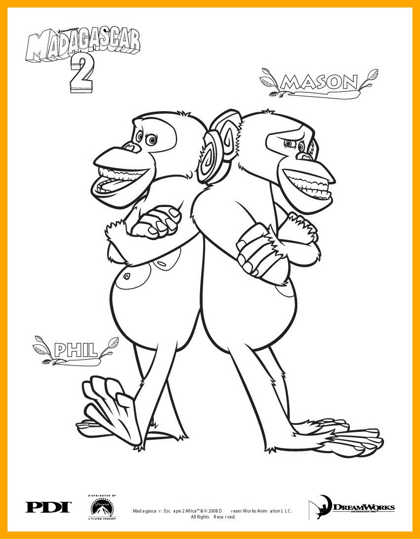 Chimpanzee Coloring Pages The Best Free Chimpanzee Coloring Page Images Download From 81 Free