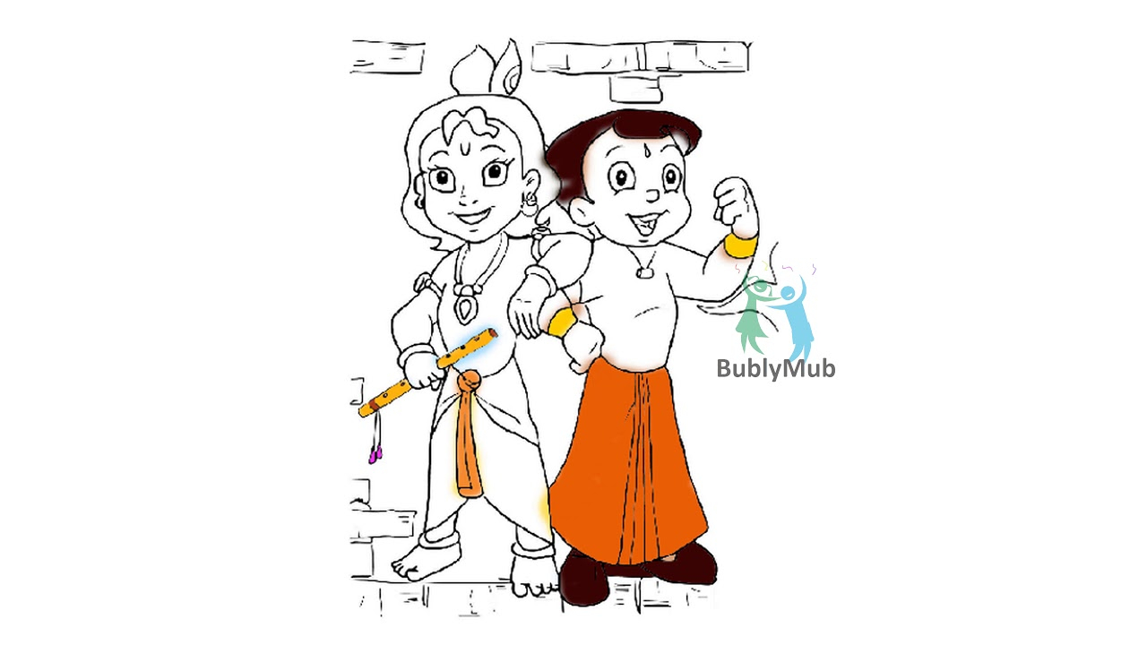Chota Bheem Coloring Pages Chhota Bheem Krishna Coloring Pages How To Draw Shiva Arjun Chota Bhim Cartoon Book Kids Colouring