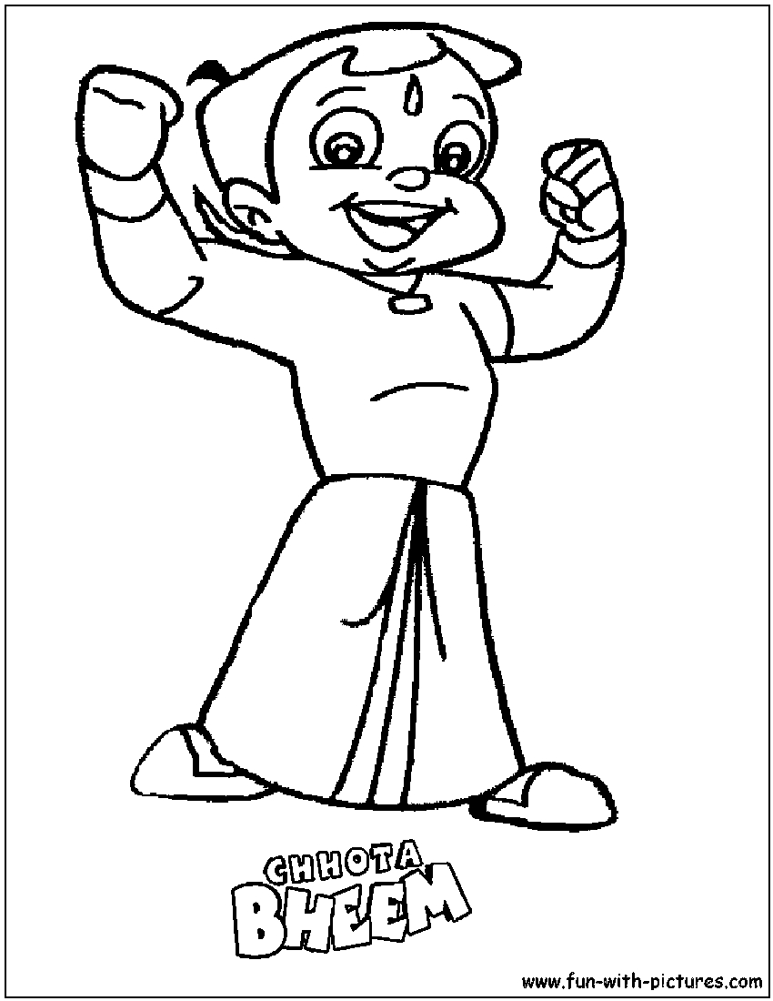 Chota Bheem Coloring Pages Chhotabheem Coloring Page