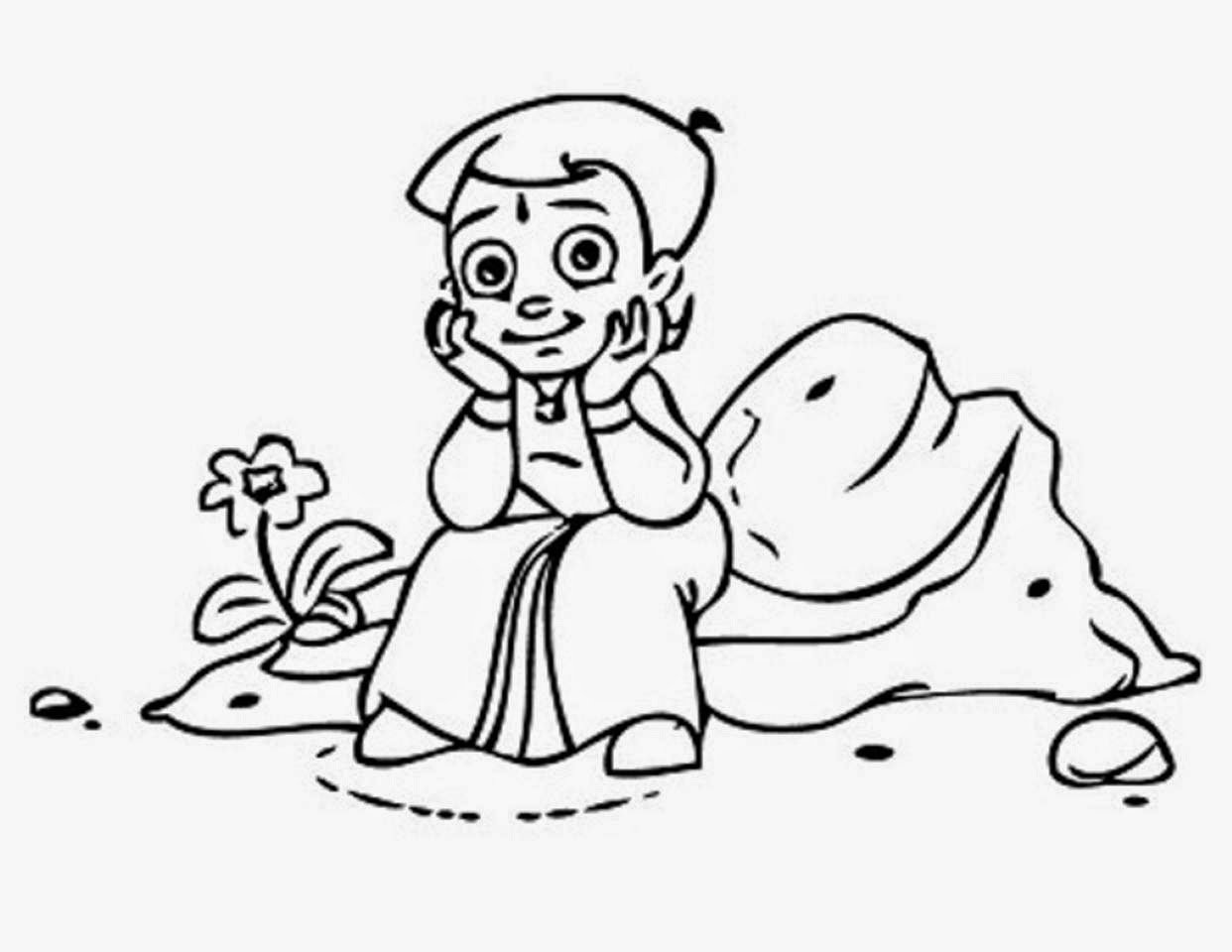 Chota Bheem Coloring Pages Colours Drawing Wallpaper Chota Bheem For Kids Colour Chota Bheem