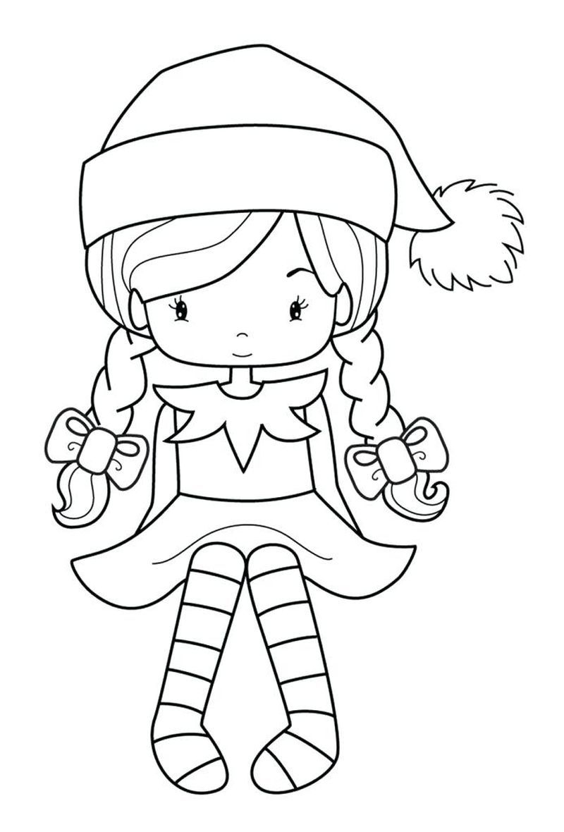 Christmas Elf Coloring Pages Coloring Ideas Elf Coloring Pages Printable Ideas Fantasy