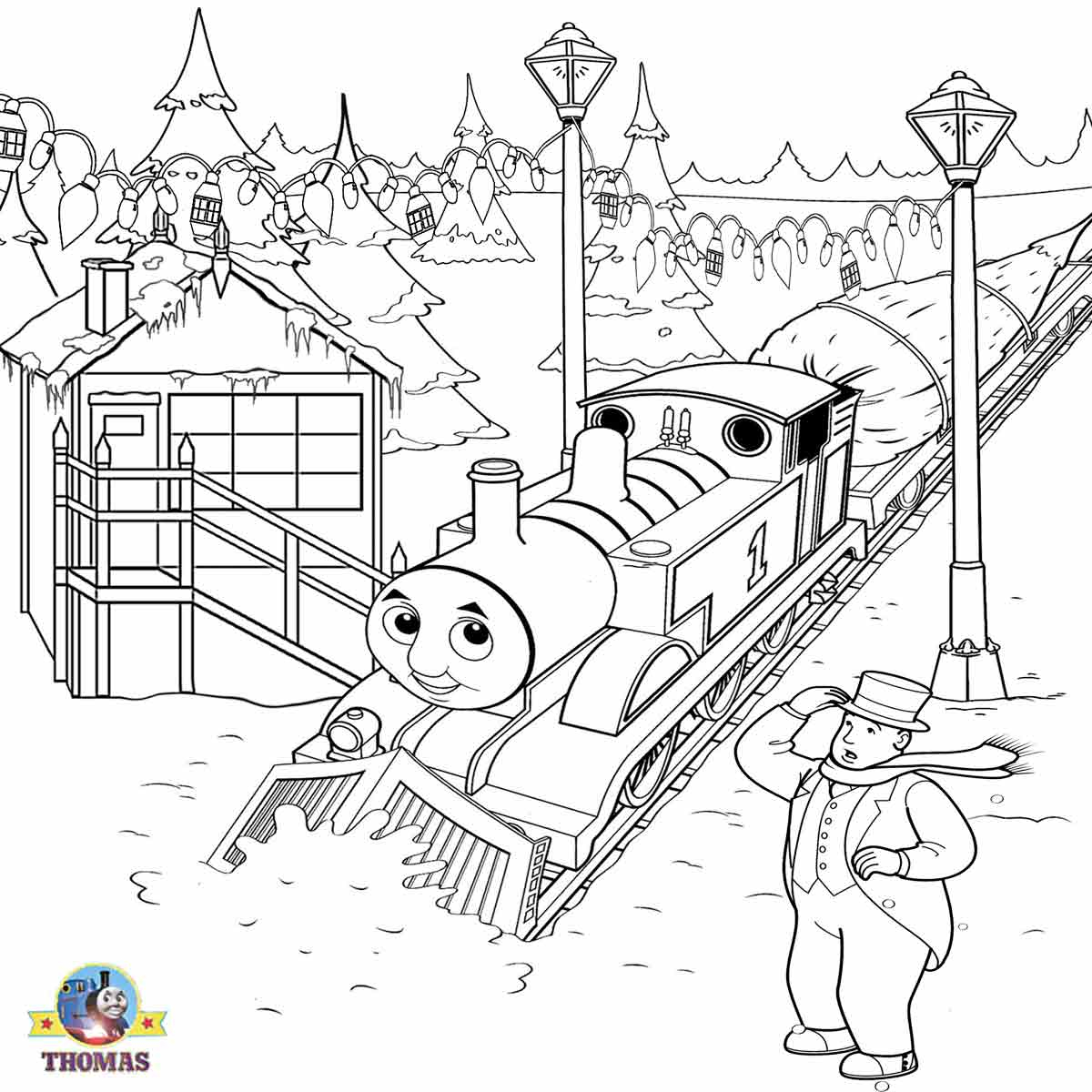 Christmas Toys Coloring Pages Thomas The Train Christmas Coloring Pages At Getdrawings Free