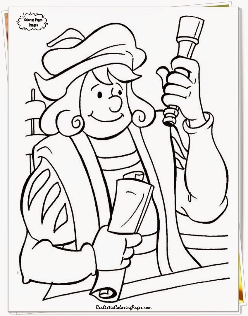 Christopher Columbus Coloring Pages Free Coloring Pages Christopher Columbus At Getdrawings Free
