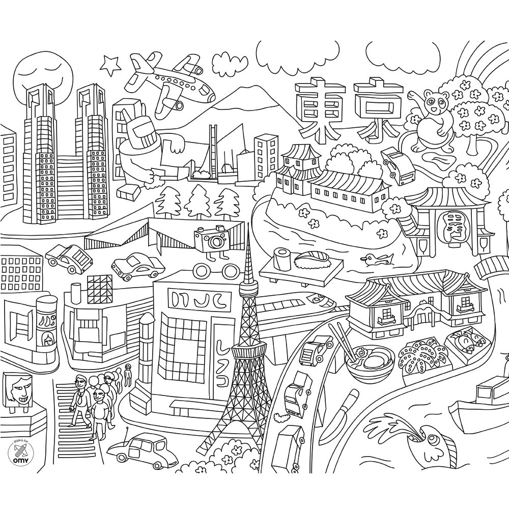 City Coloring Page City Drawing Coloring Pages Print Coloring