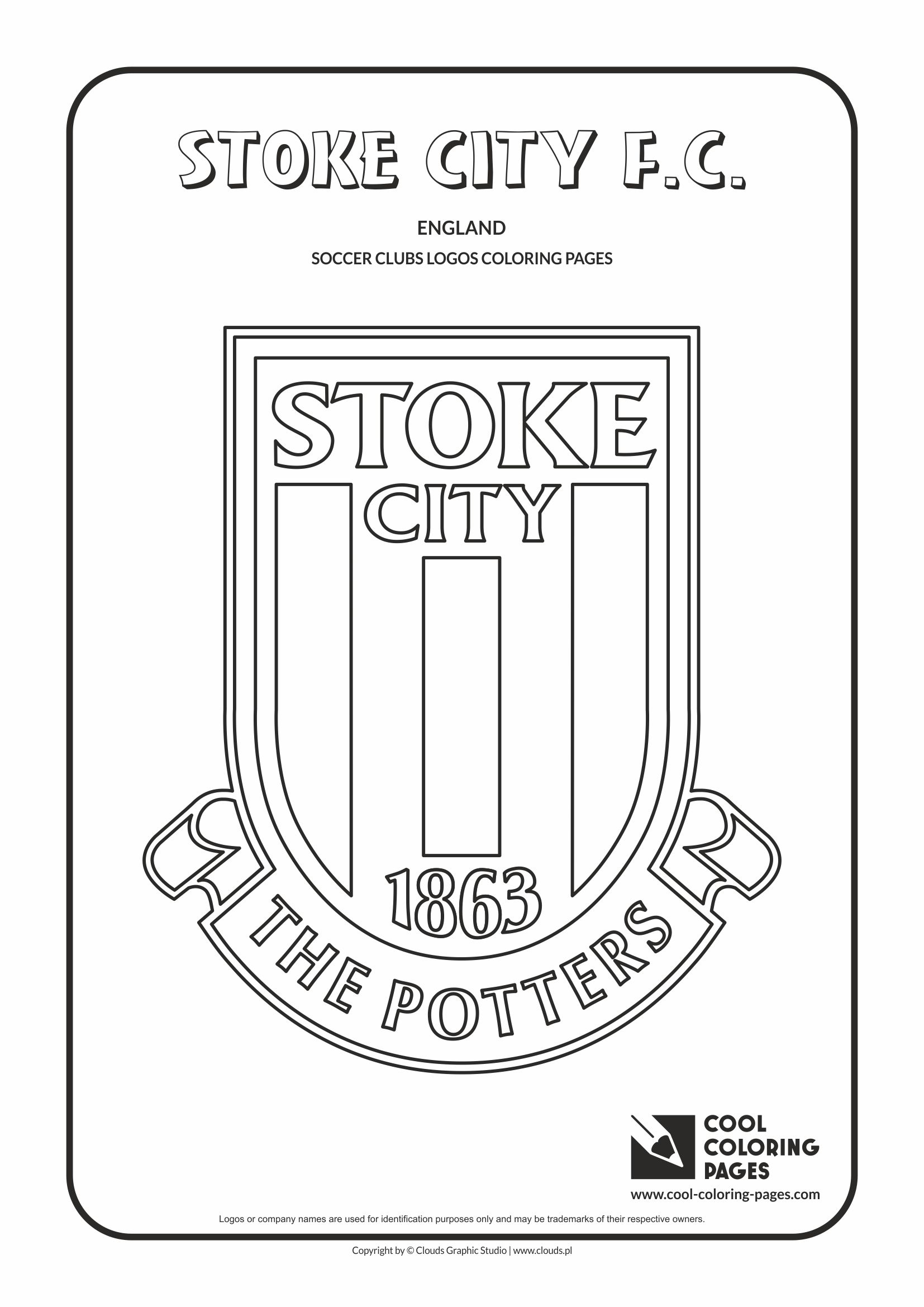 City Coloring Page Cool Coloring Pages Stoke City Fc Logo Coloring Page Cool