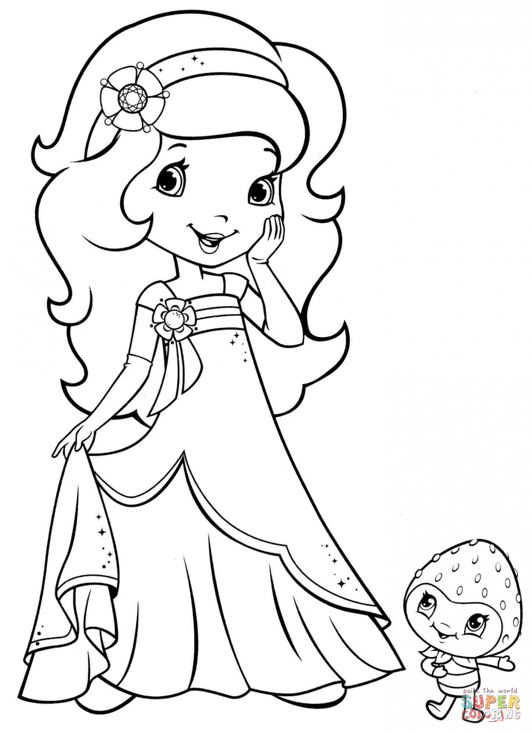 Color Orange Coloring Pages Orange Blossom And Berrykin Coloring Page Free Printable Coloring