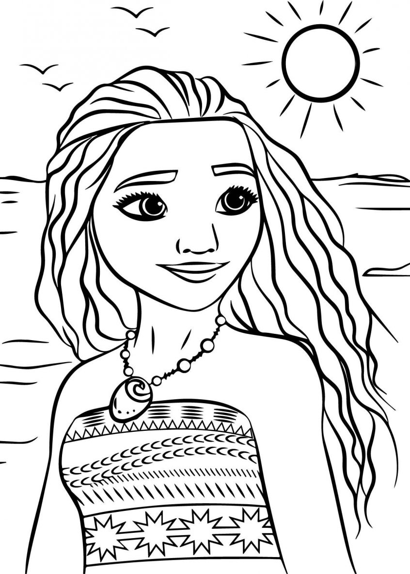 Coloring Disney Pages Coloring Disney Moana Princess Coloring Page Pages Free Printable