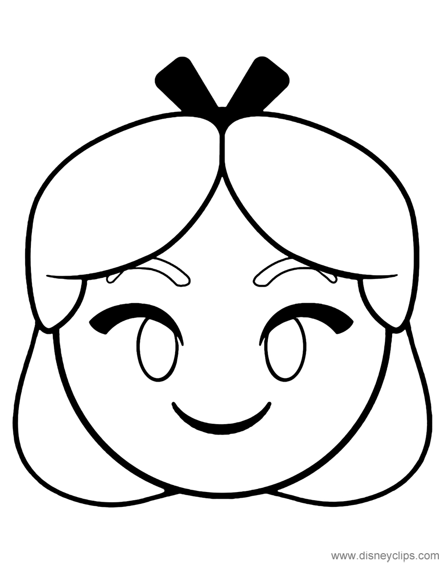 Coloring Disney Pages Disney Emojis Coloring Pages Disneyclips