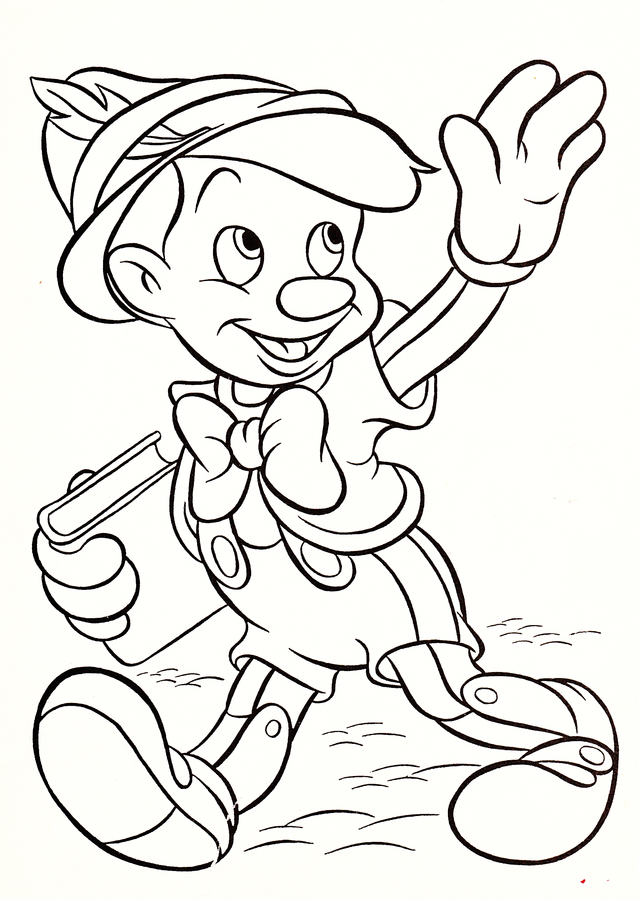 Coloring Disney Pages Walt Coloring Pages Pinocchio