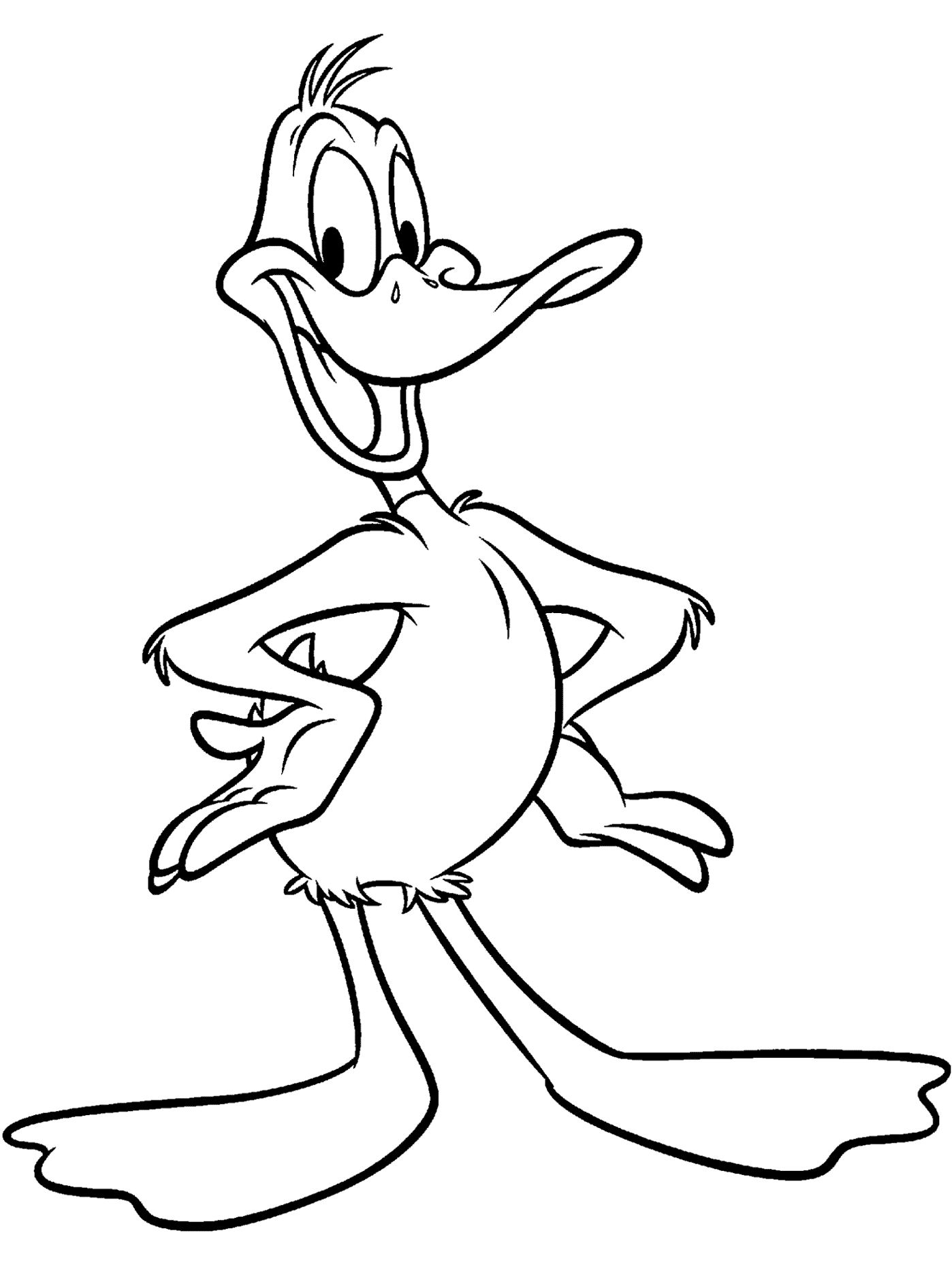 Coloring Page Duck Daffy Duck Coloring Page Looney Tunes Spot Coloring Pages