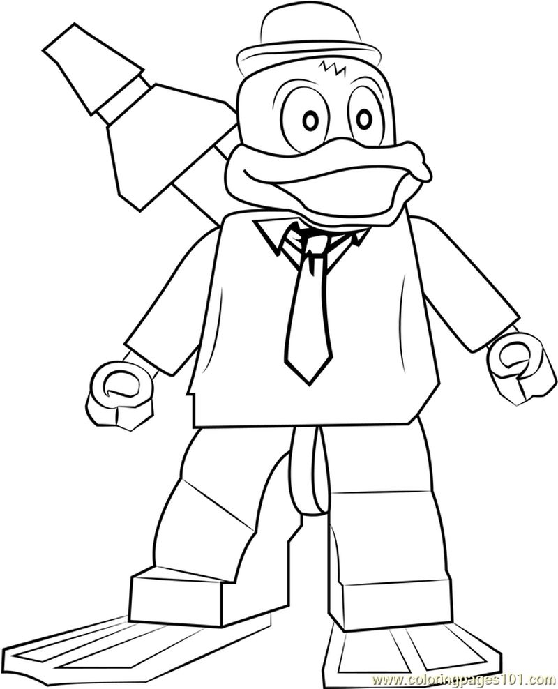 Coloring Page Duck Lego Howard The Duck Coloring Page Free Coloring Sheets