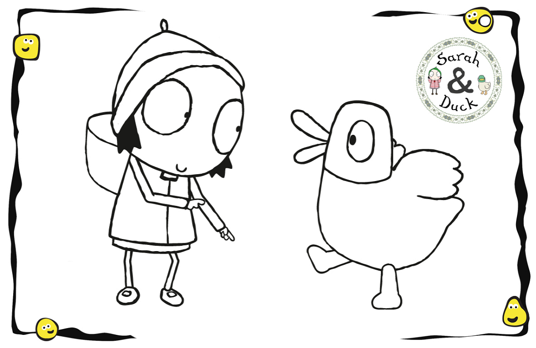 Coloring Page Duck Sarah And Duck Coloring Pages For Kids Activity Shelter