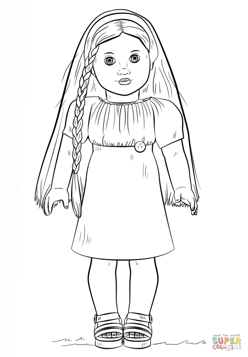 Coloring Page Girl American Girl Doll Julie Coloring Page Free Printable Coloring Pages