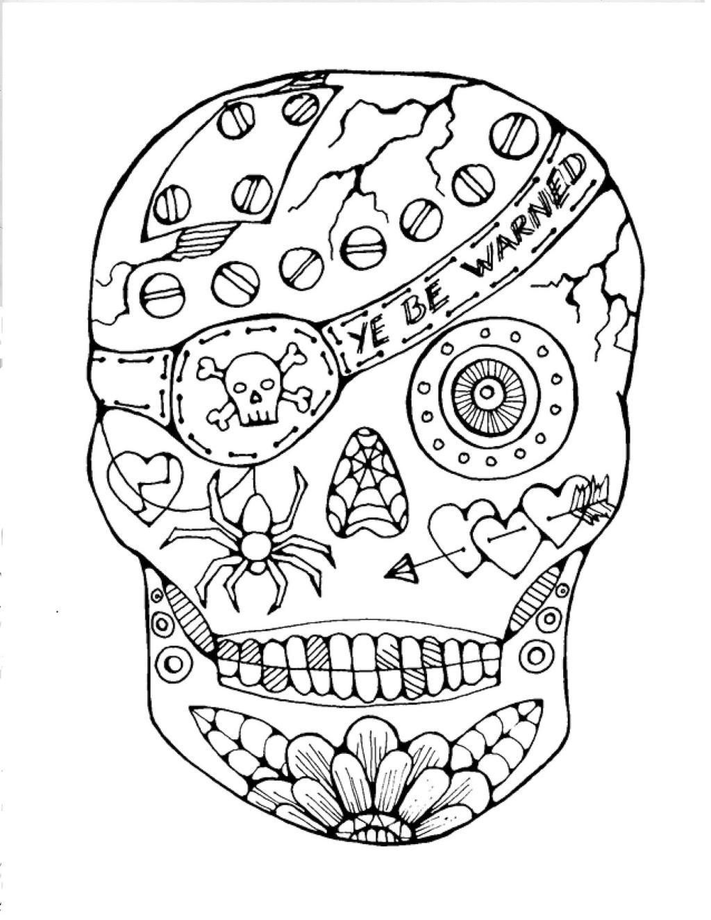 Coloring Page Girl Coloring Page Candy Skull Coloring Pages Page Girl Sugar Stunning