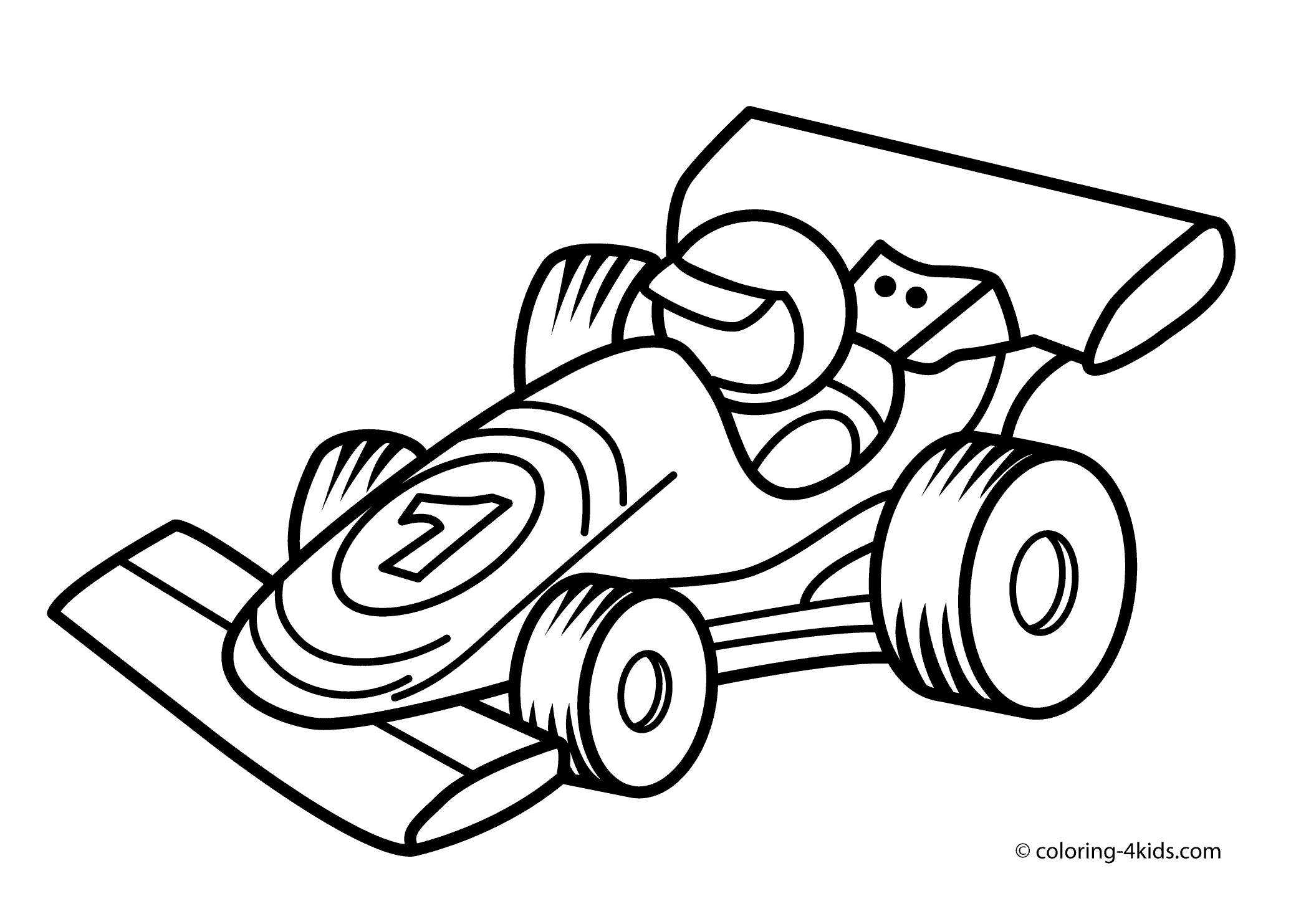 Coloring Page Of A Race Car Drag Race Car Coloring Pages