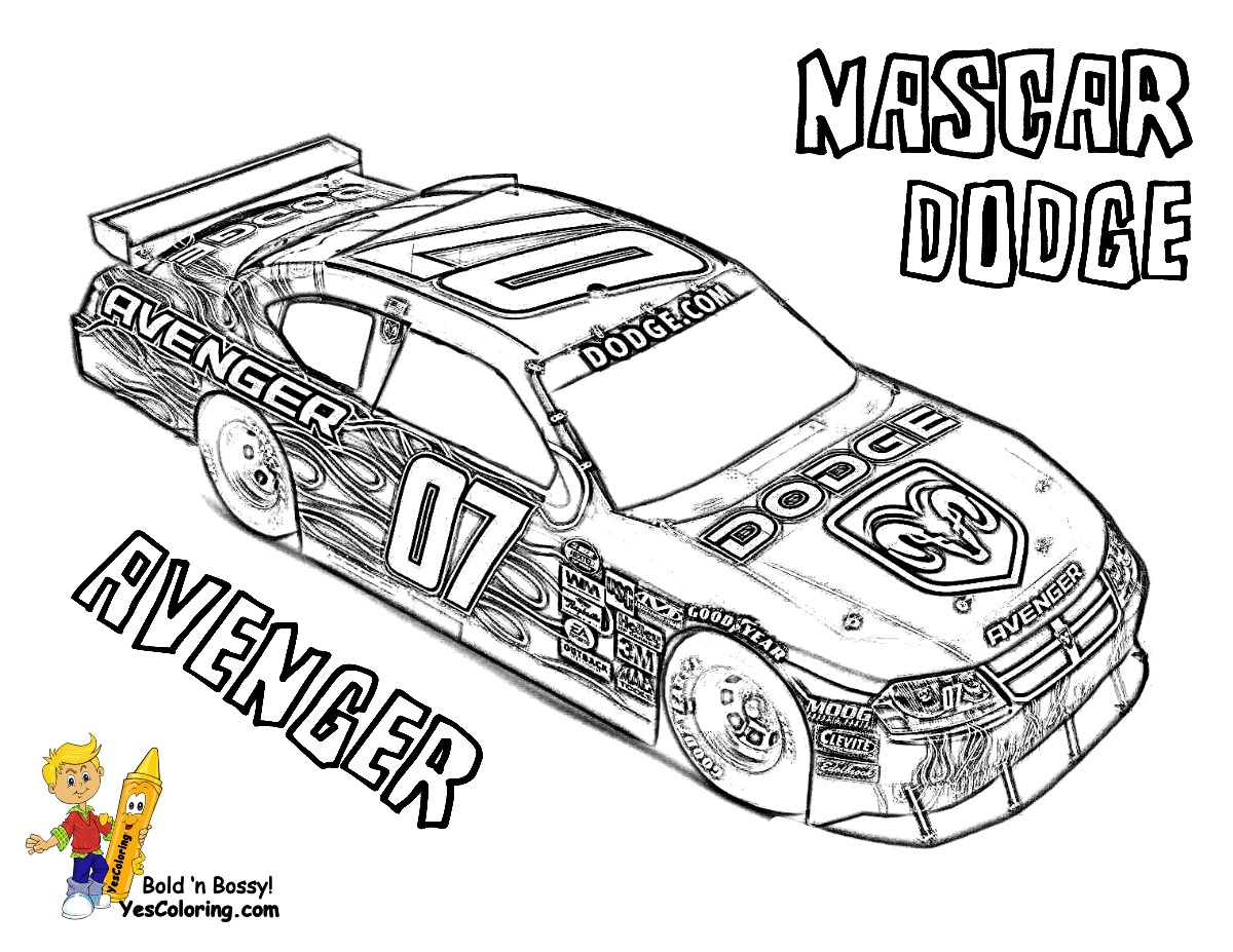 Coloring Page Of A Race Car Race Car Color Page To Print Out Funny Easy Free Printable Design