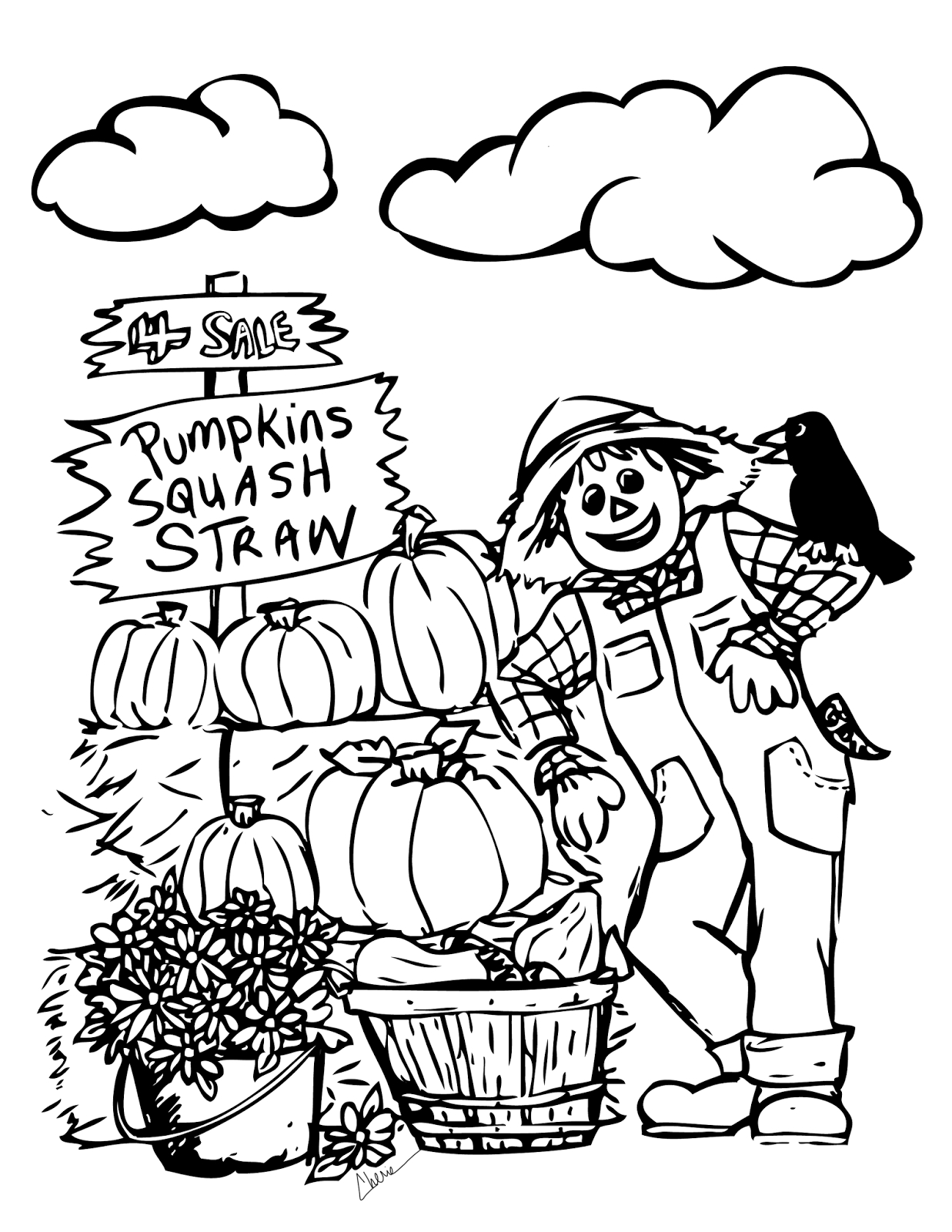 Coloring Pages Autumn Season Fall Coloring Sheets Printable Activity Shelter