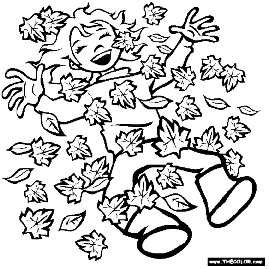 Coloring Pages Autumn Season Free Autumn And Fall Coloring Pages