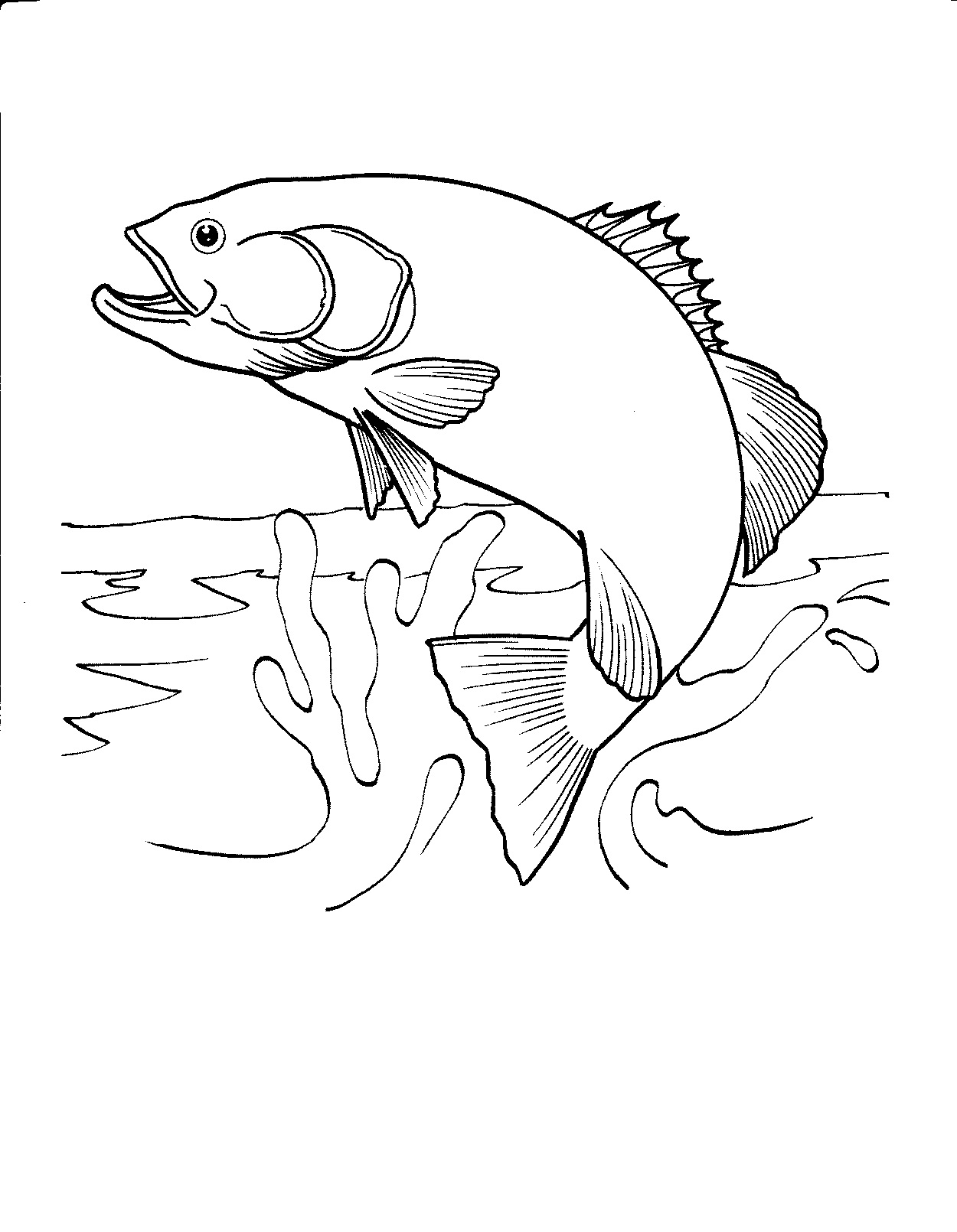 Coloring Pages Fishing Free Printable Fish Coloring Pages For Kids