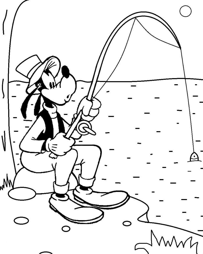 Coloring Pages Fishing Types Of Sports Coloring Pages For Kids Fishing Coloring Pages Activity