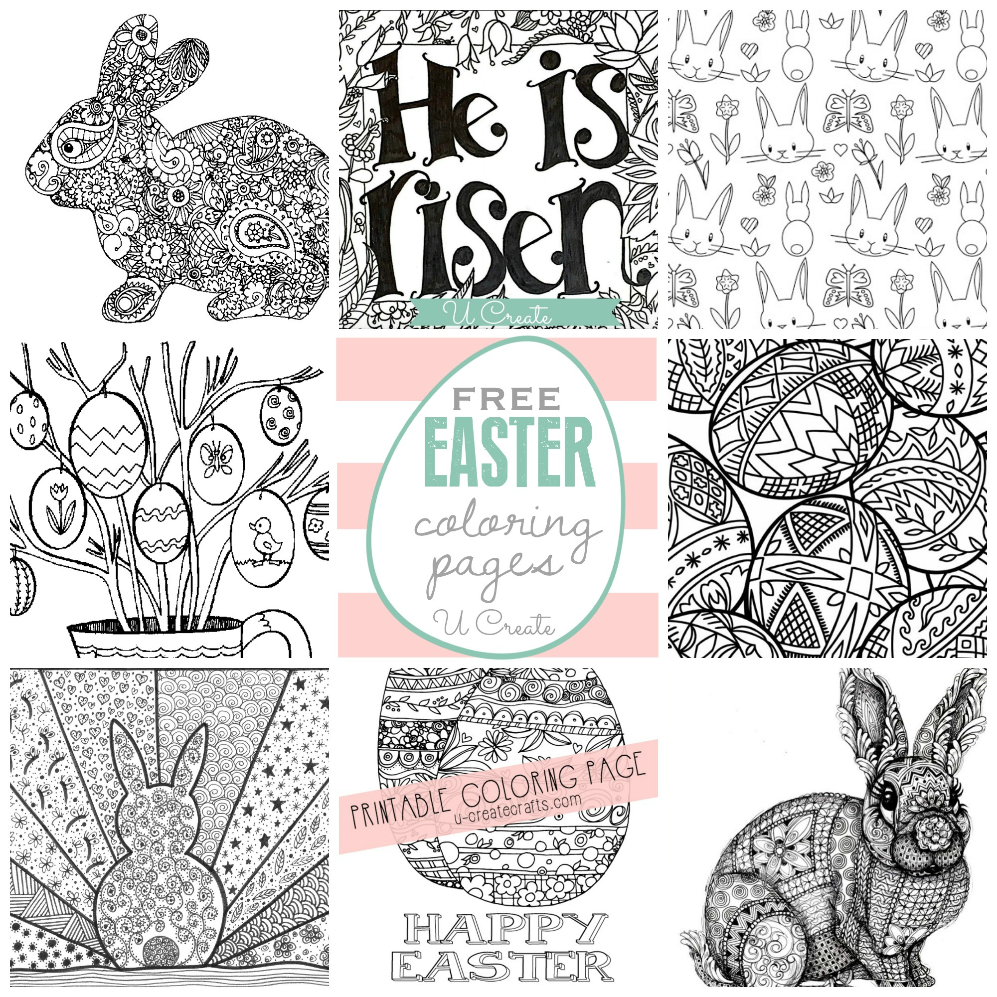 Coloring Pages For Adults Easter Free Easter Coloring Pages U Create