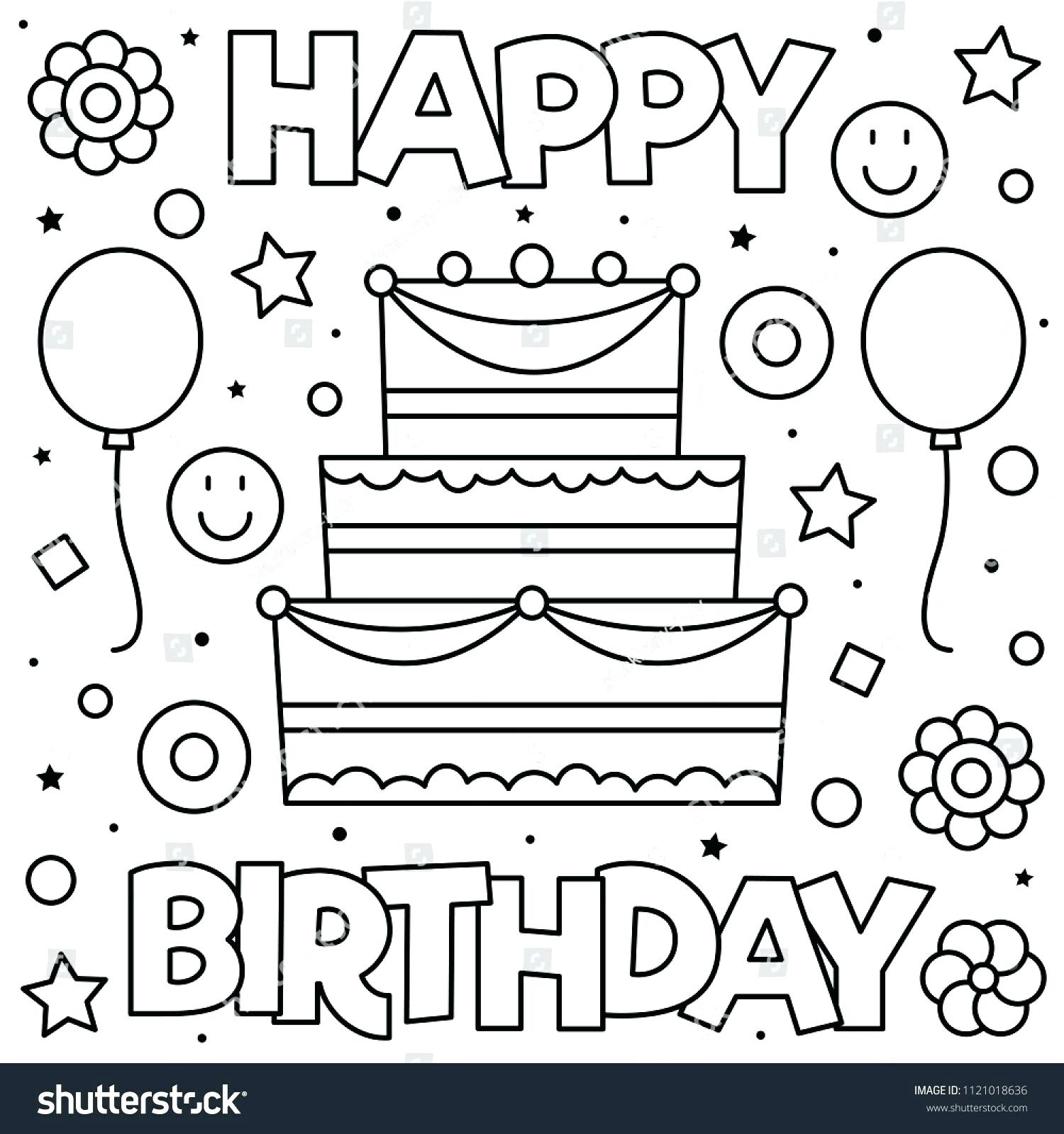 Coloring Pages For Birthday 4 Year Old Birthday Coloring Pages Regionpaperco