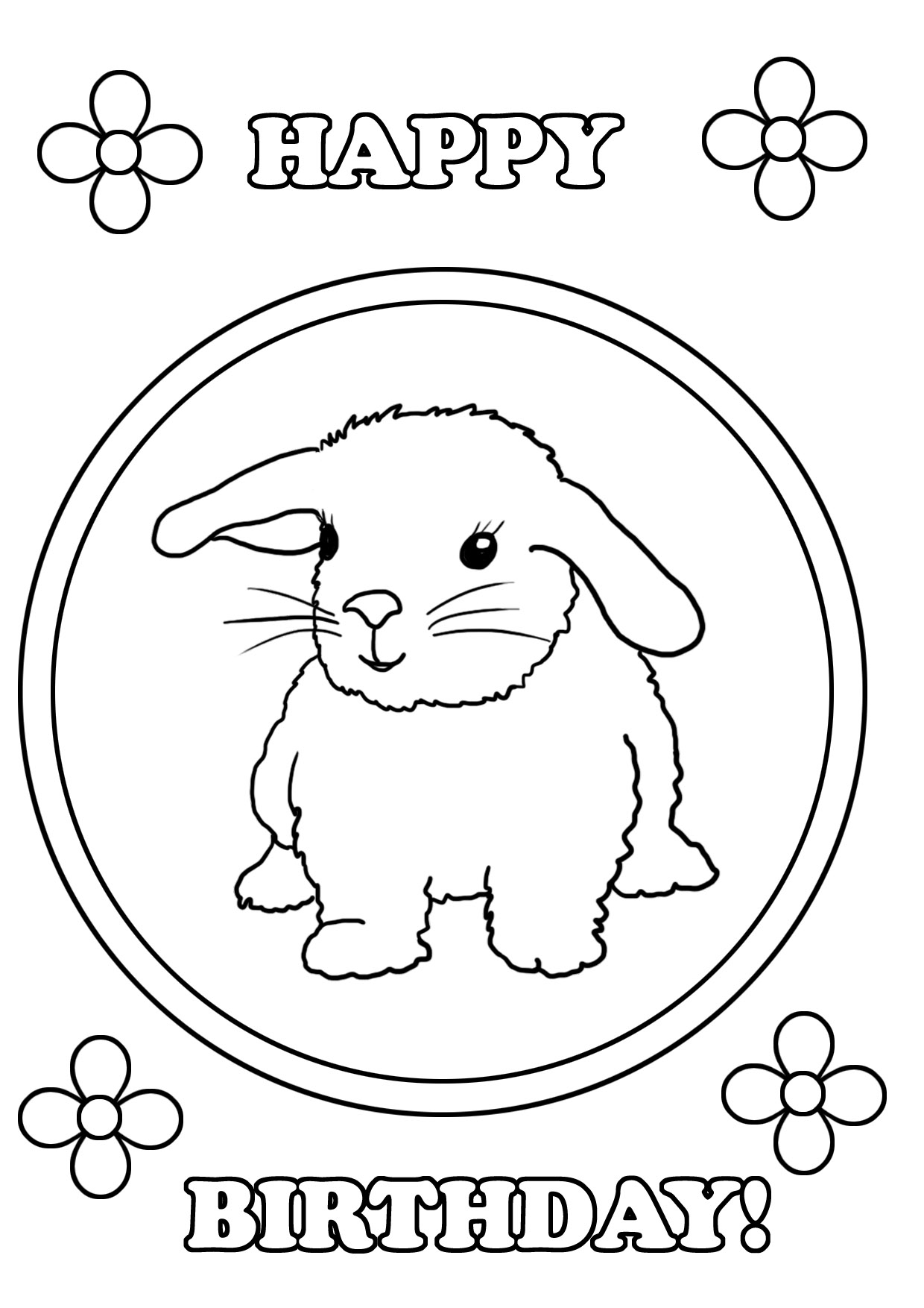 Coloring Pages For Birthday Birthday Coloring Pages