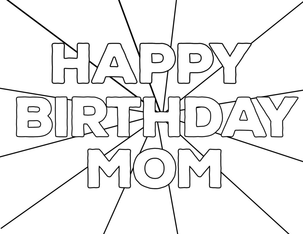Coloring Pages For Birthday Coloring Free Printable Happy Birthday Coloring Pages Paper Trail