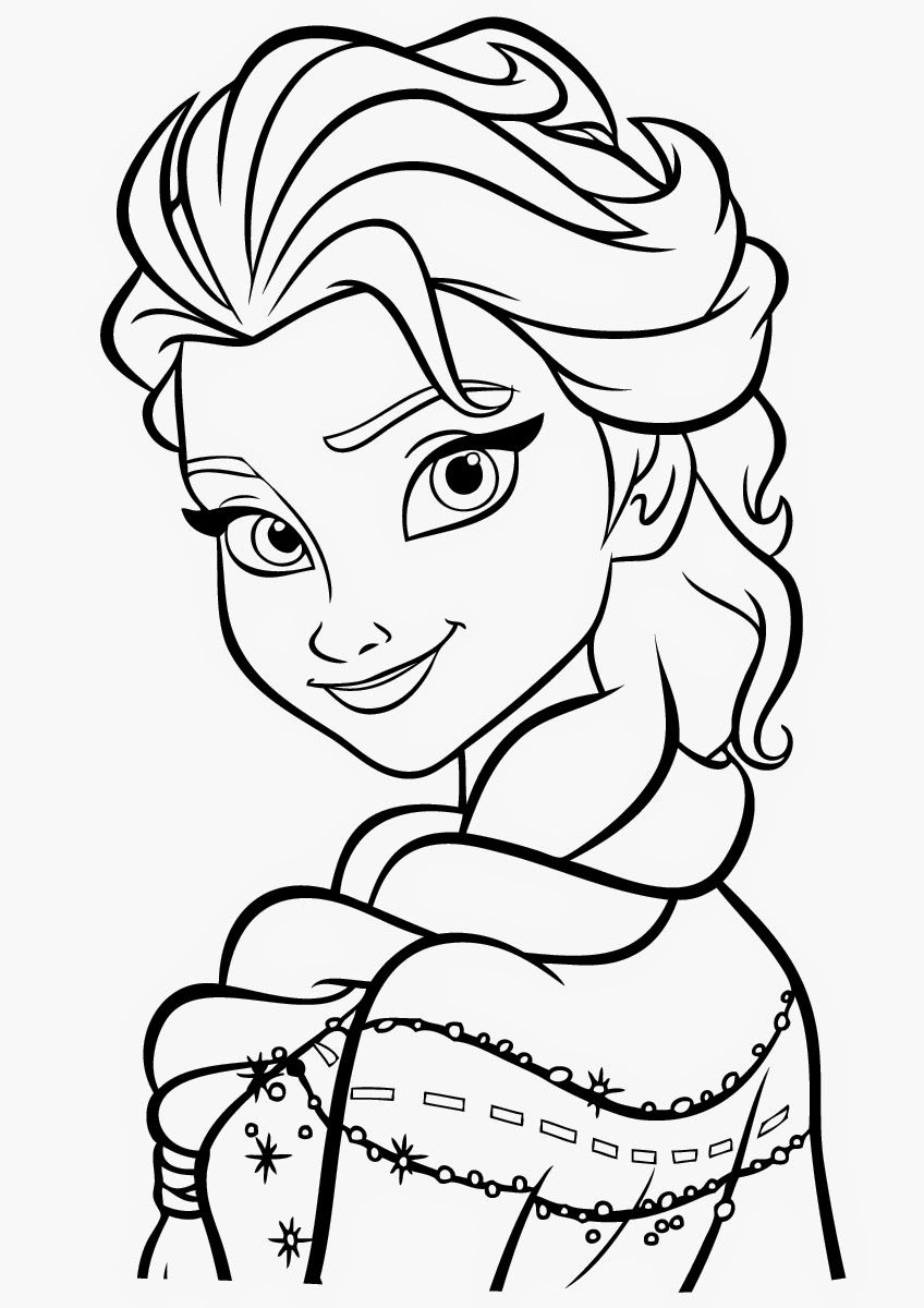 Coloring Pages For Girls Frozen Coloring Pages Disney Frozen Elsa Pictures Coloring Sheet