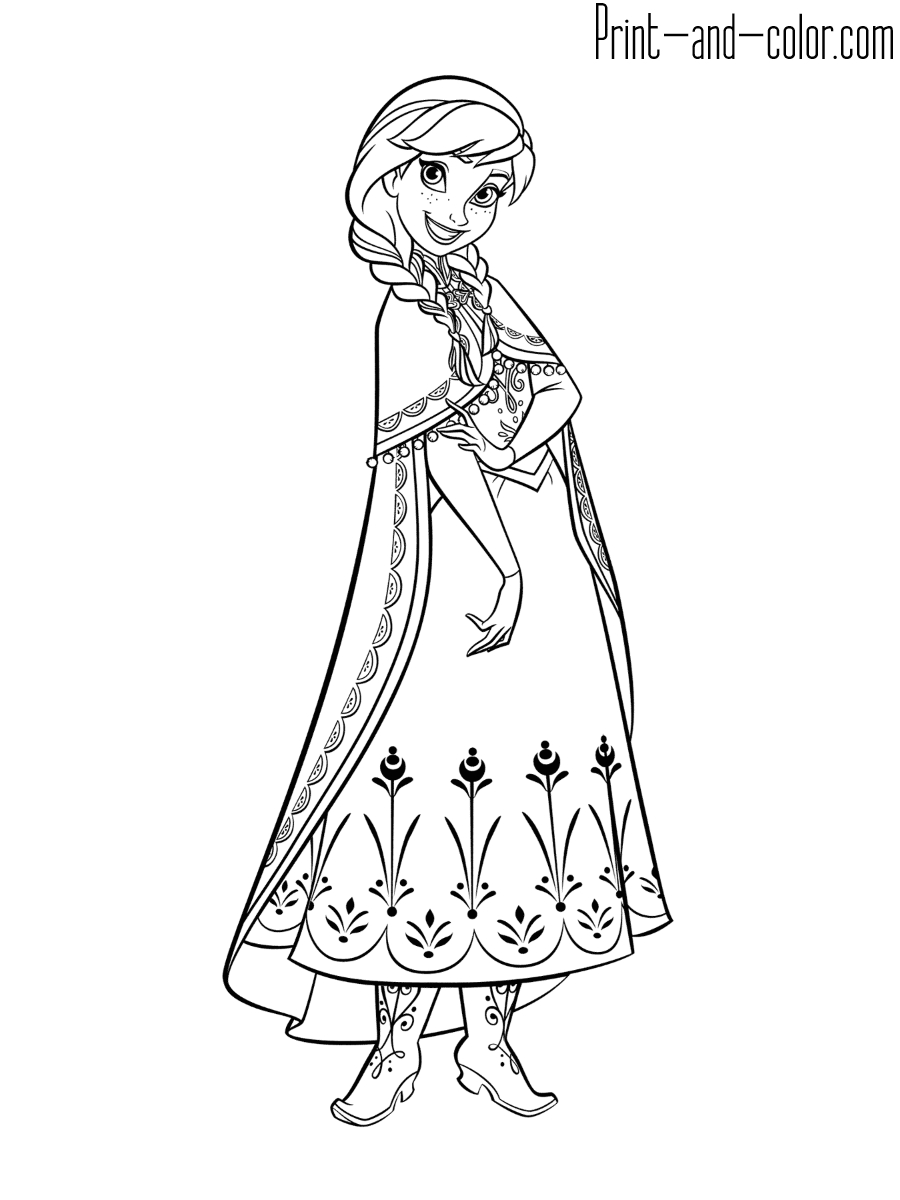 Coloring Pages For Girls Frozen Frozen Coloring Pages Print And Color