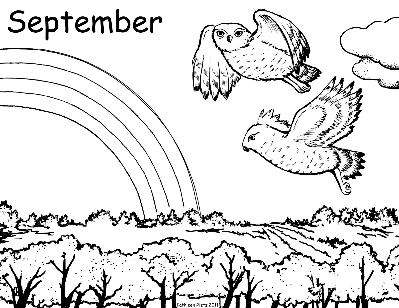 Coloring Pages For September Kathleen Rietz Illustration And Design Prairie Storms New Book