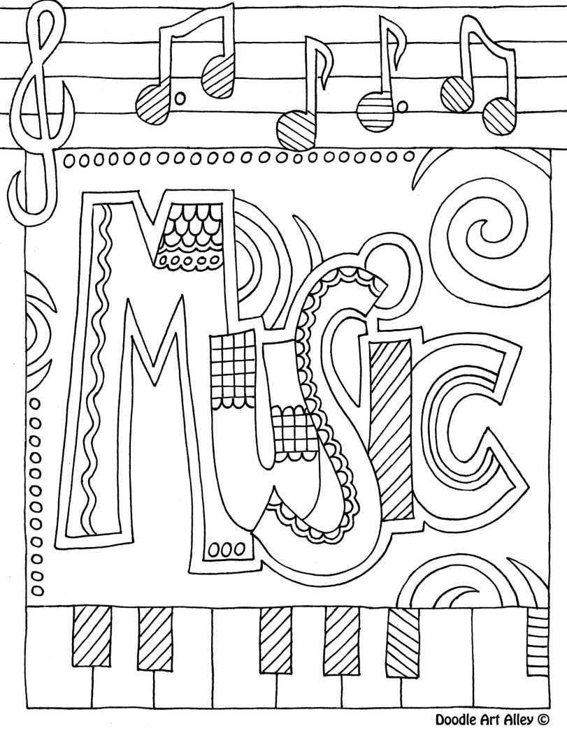 Coloring Pages For September Music Coloring Page Coloring Pages For Children
