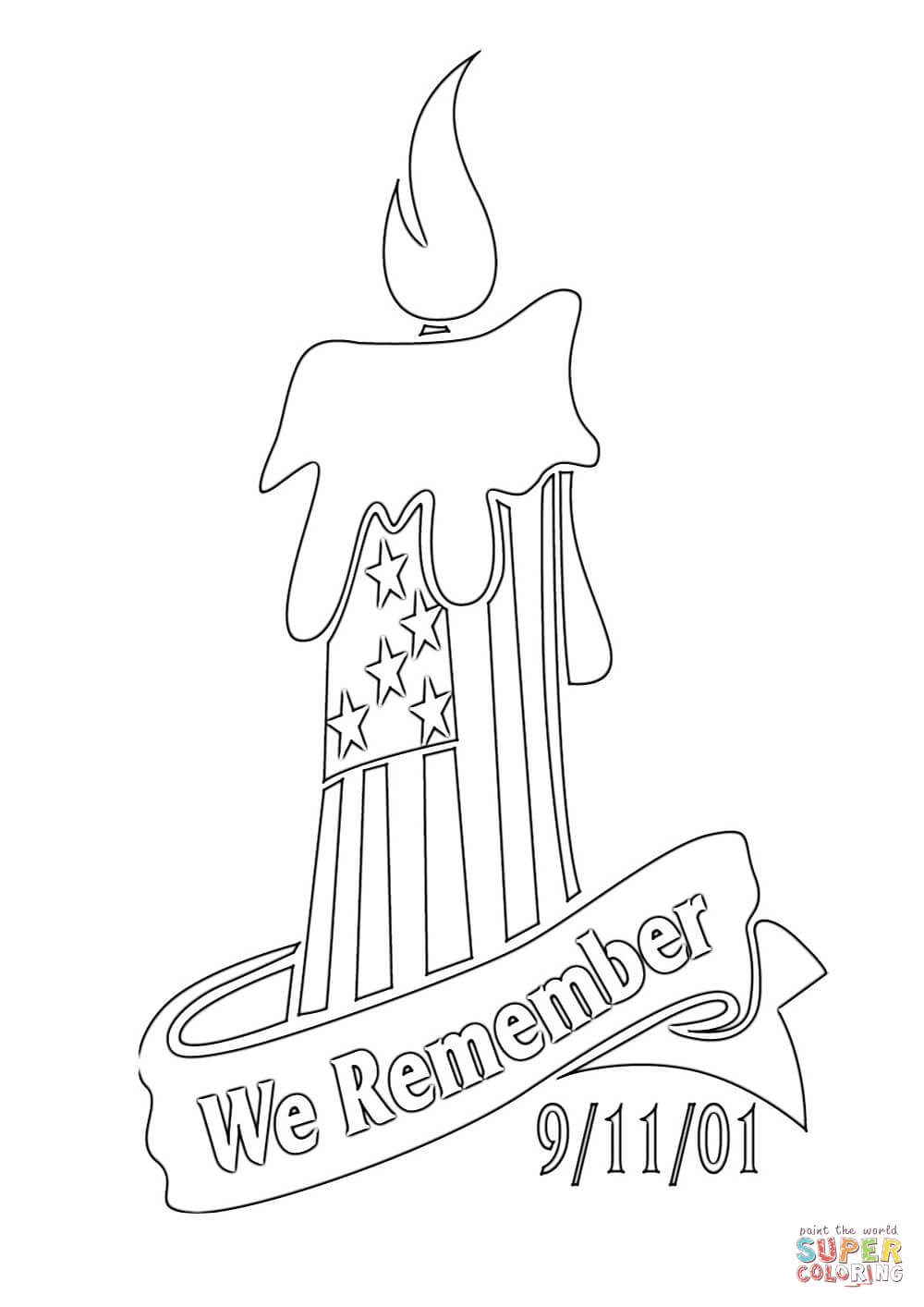 Coloring Pages For September We Remember 9 11 01 Coloring Page Free Printable Coloring Pages