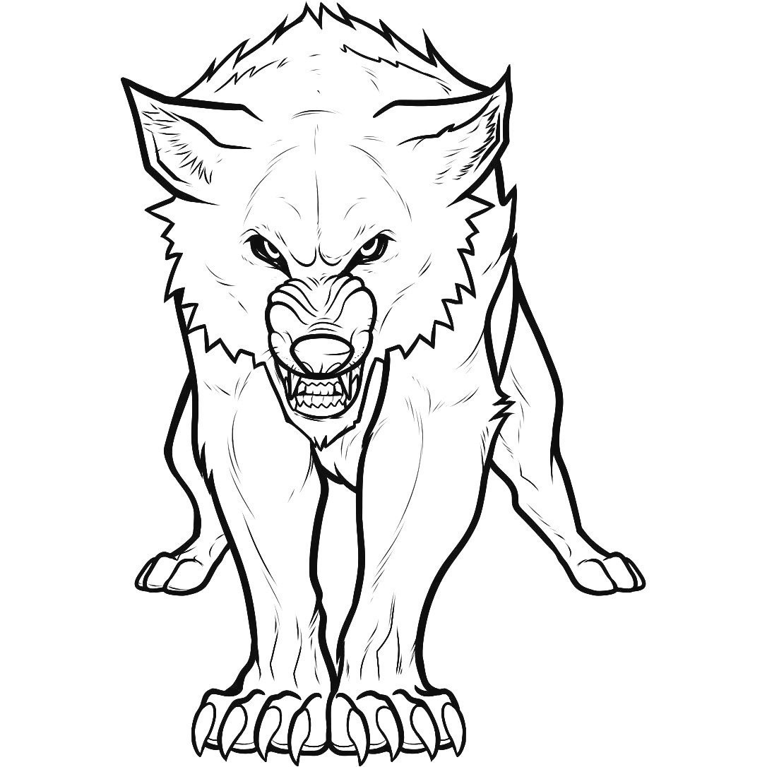 Coloring Pages Of A Wolf Impressive Wolf Pictures To Color Free Printable Coloring Pages For Kids