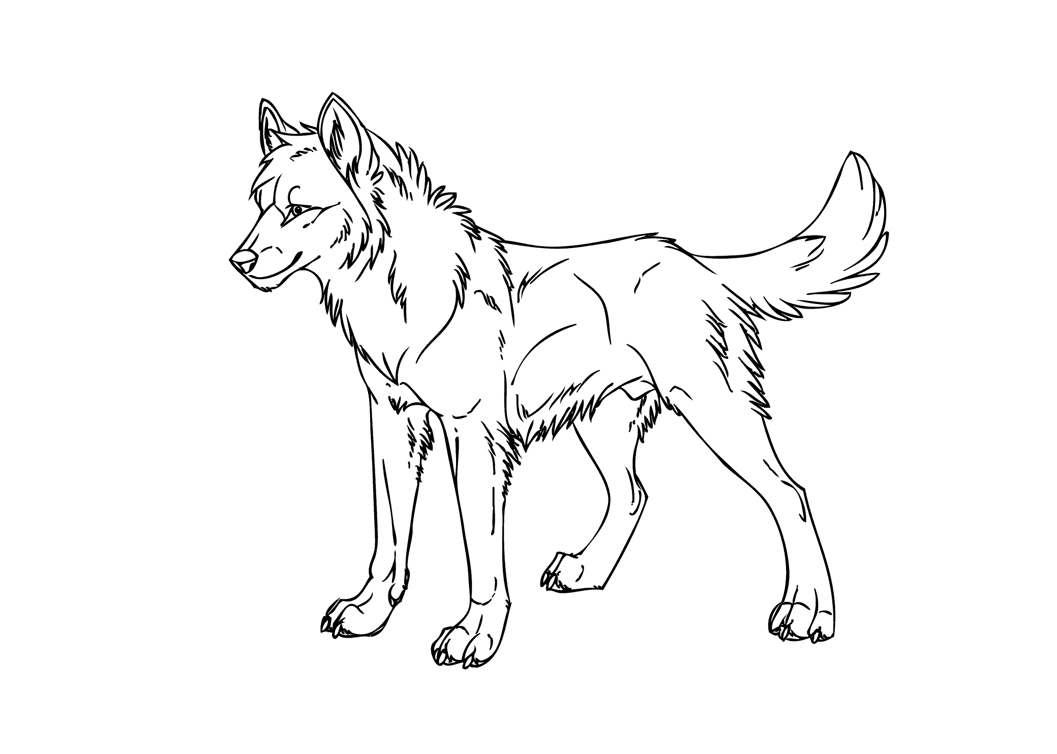 Coloring Pages Of A Wolf Printable Wolf Coloring Pages Kids Coloring Pages