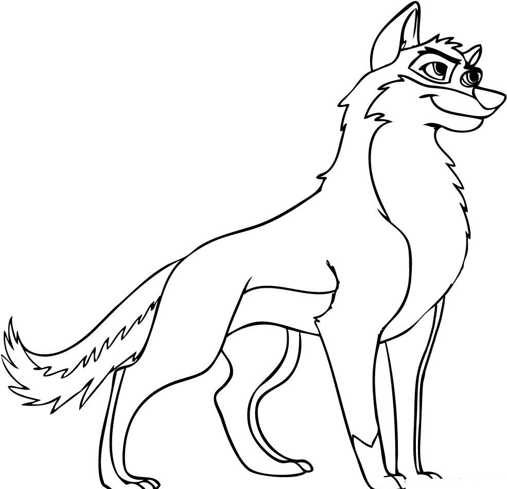 Coloring Pages Of A Wolf Wolf Coloring Pages Cartoon Coloringstar