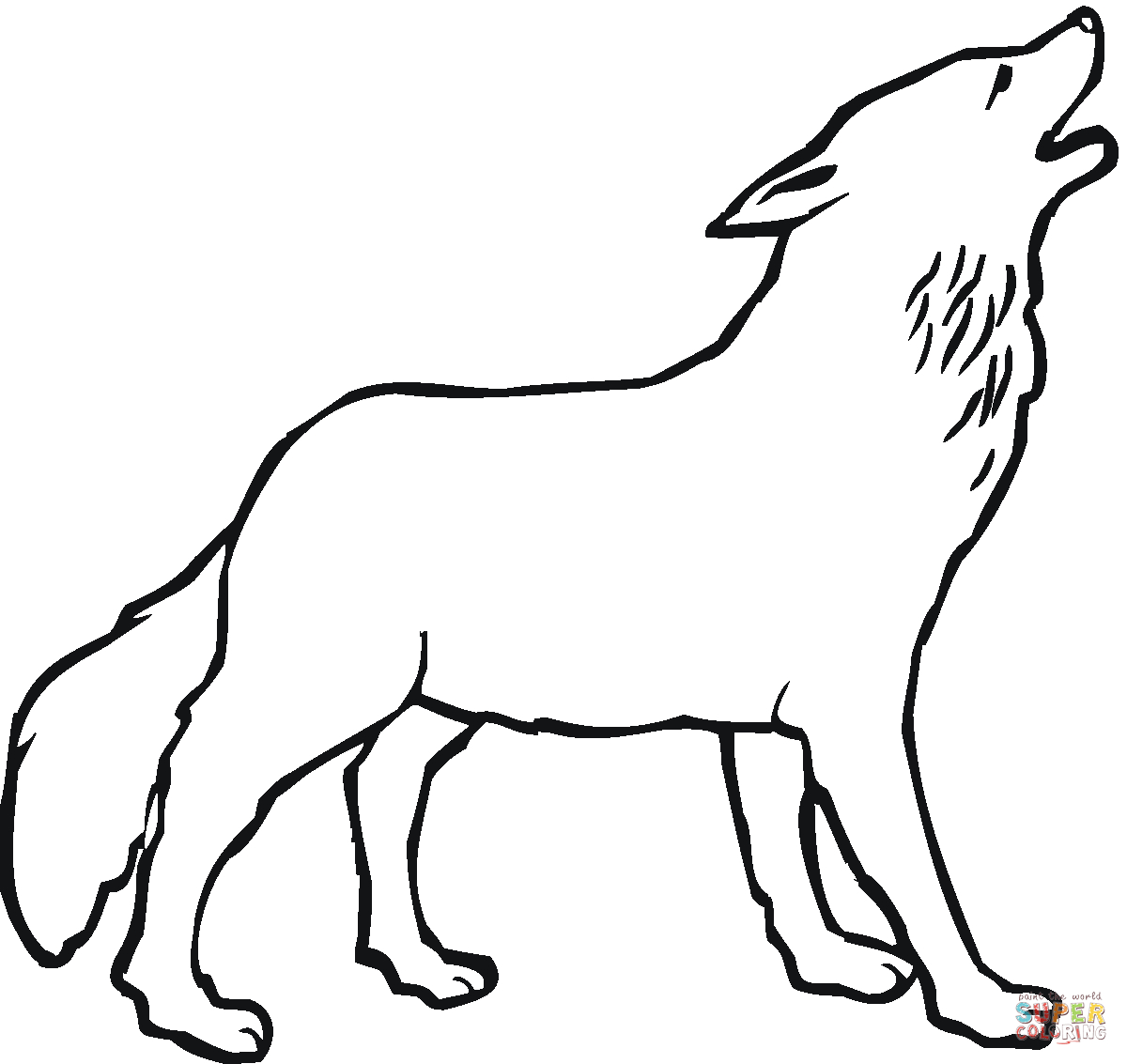Coloring Pages Of A Wolf Wolf Coloring Pages Free Coloring Pages