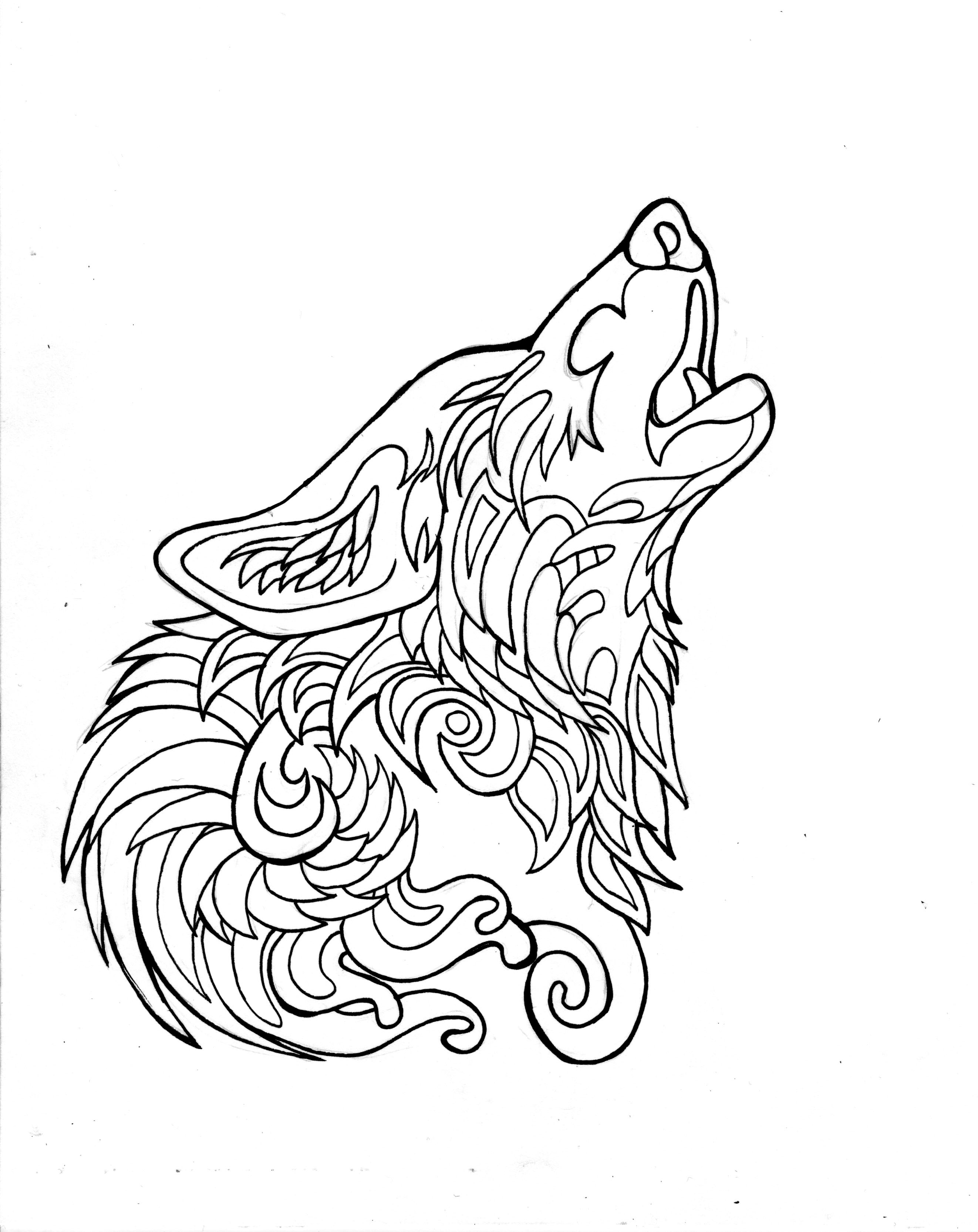 Coloring Pages Of A Wolf Wolf Pictures Coloring Pages At Getdrawings Free For Personal