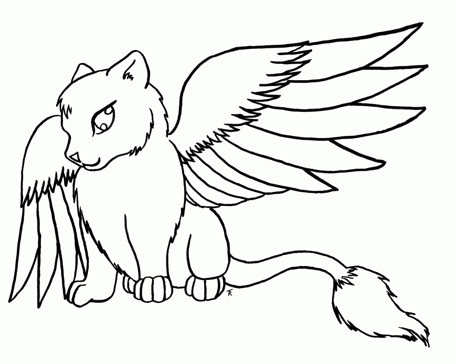 Coloring Pages Of A Wolf Wolves With Wings Coloring Pages Coloring Home