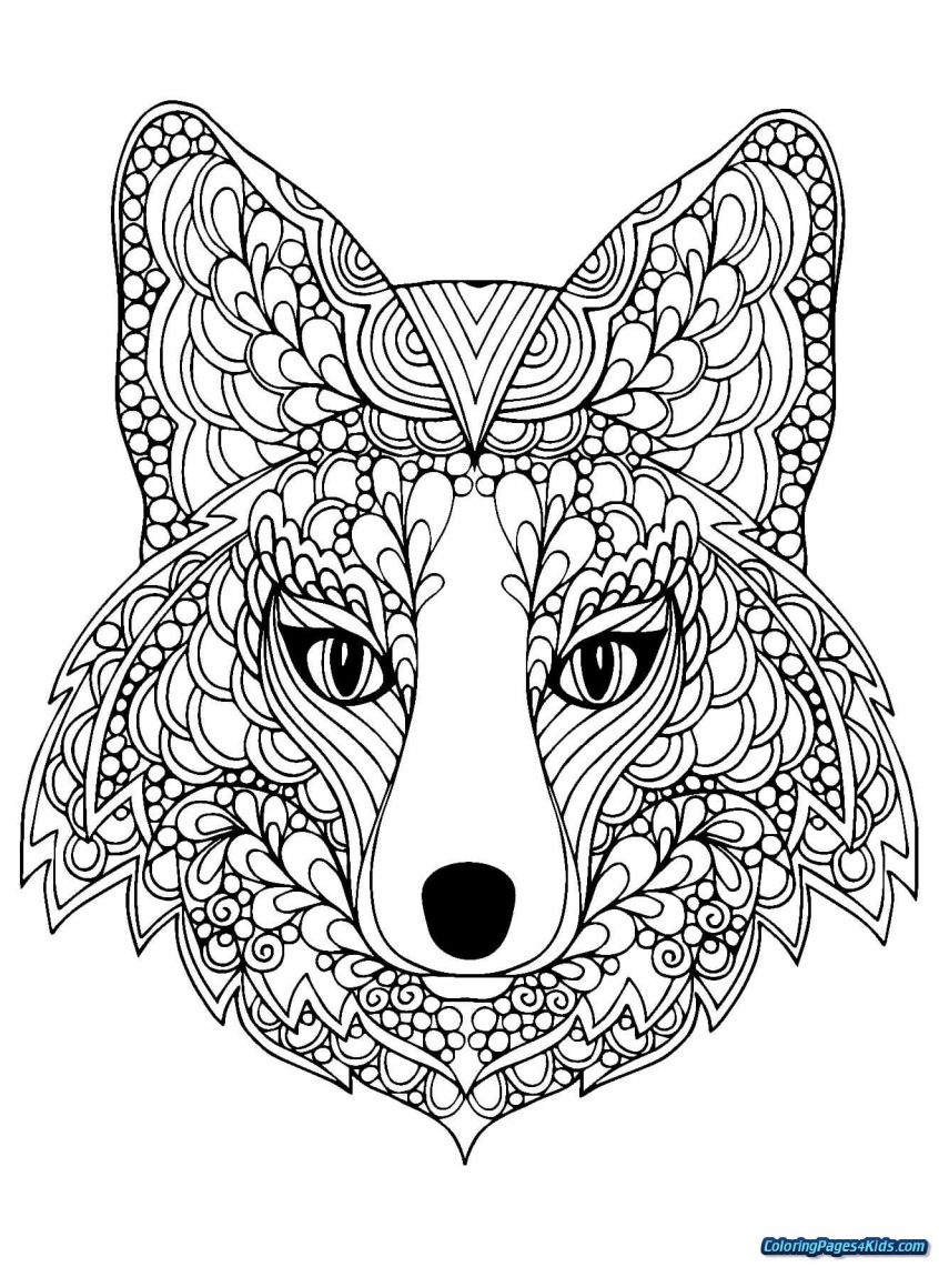 Coloring Pages Of Animals Hard Coloring Homey Idea Adult Coloring Pages Animal Patterns For Kids